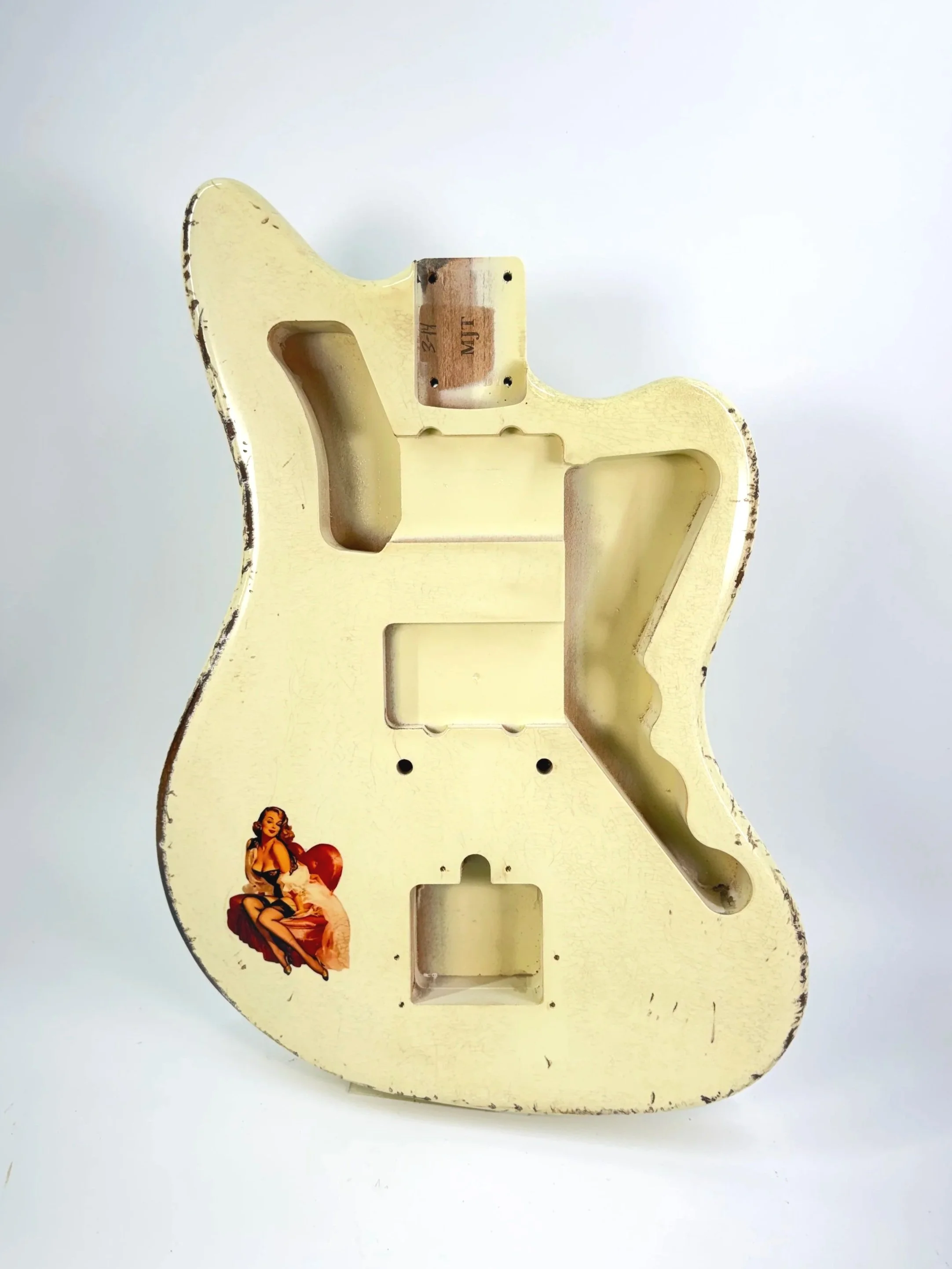 Vintage White with Pinup Girl VTJ Body | Alder 3lbs 14oz