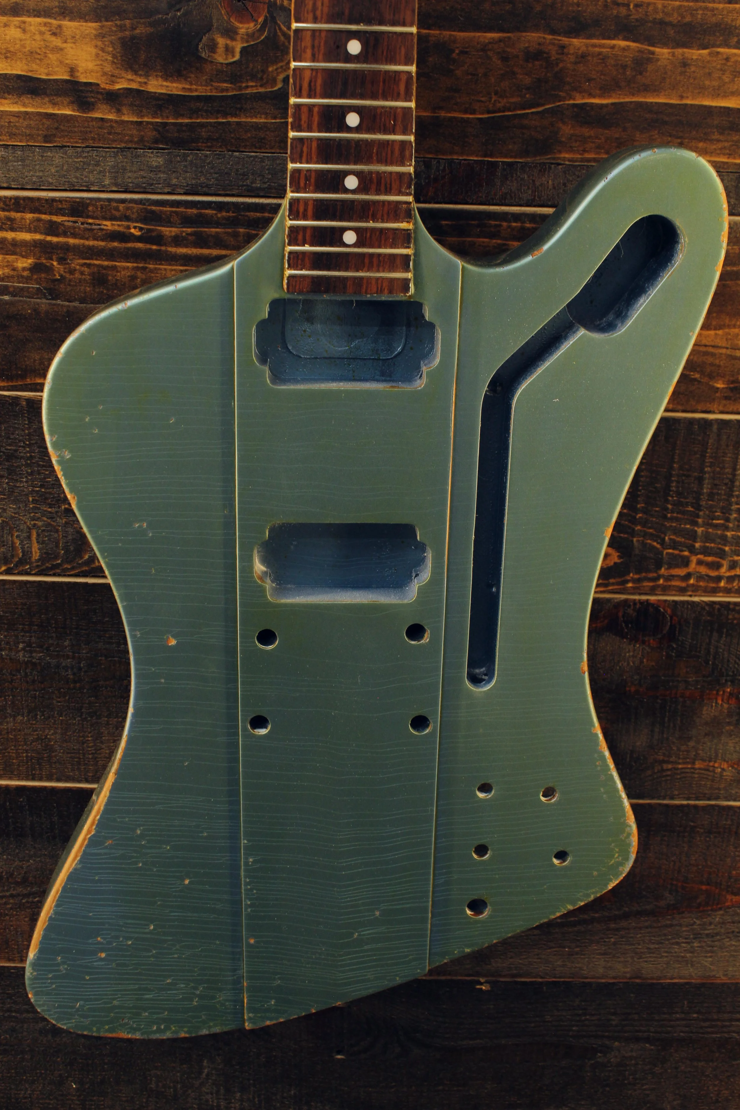 Aged Pelham Blue MJT Precision Guitar Kit