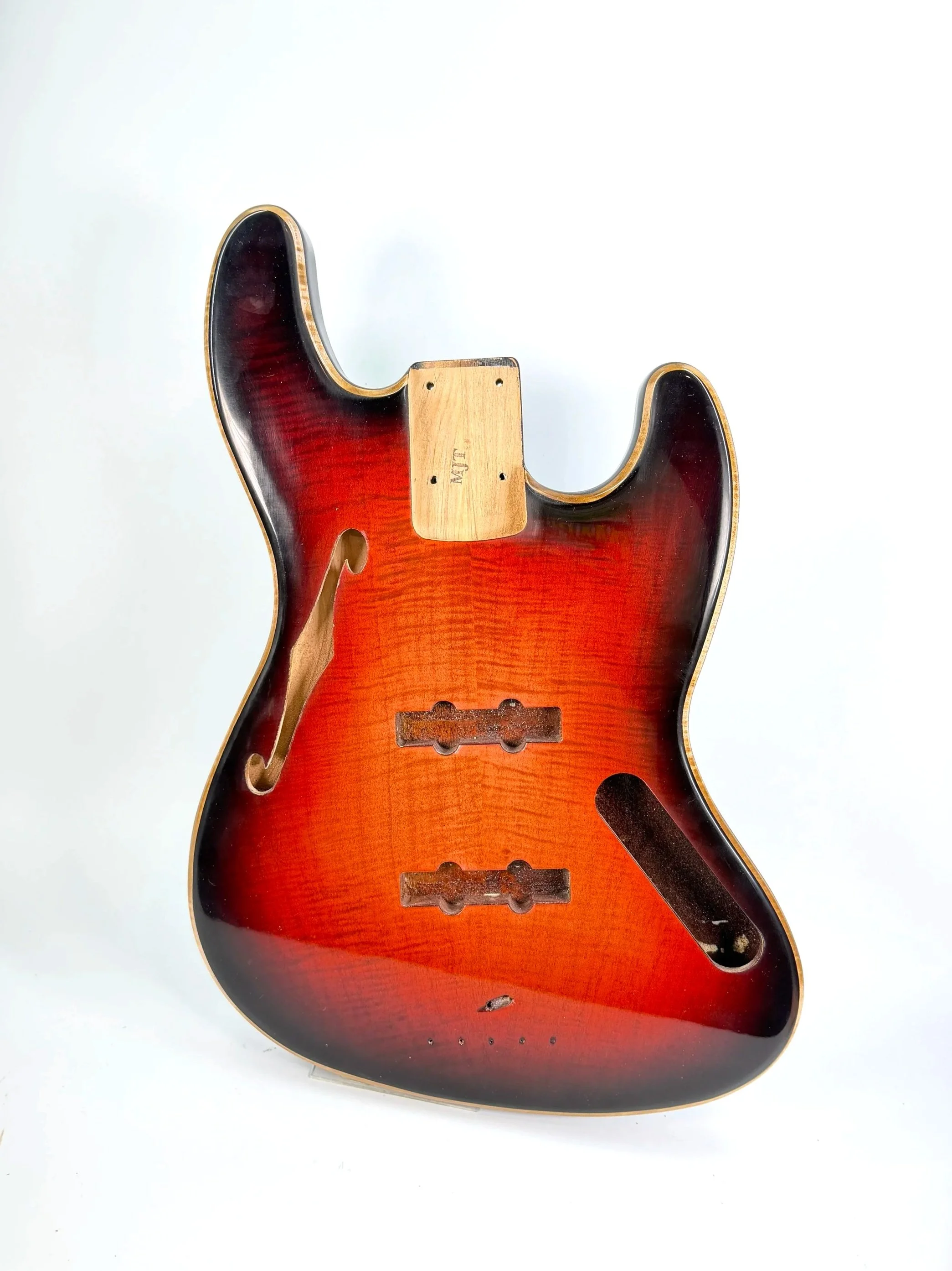 3 Tone JBT-TL Bass Body | Alder with Flame Maple Top 3lbs 9oz