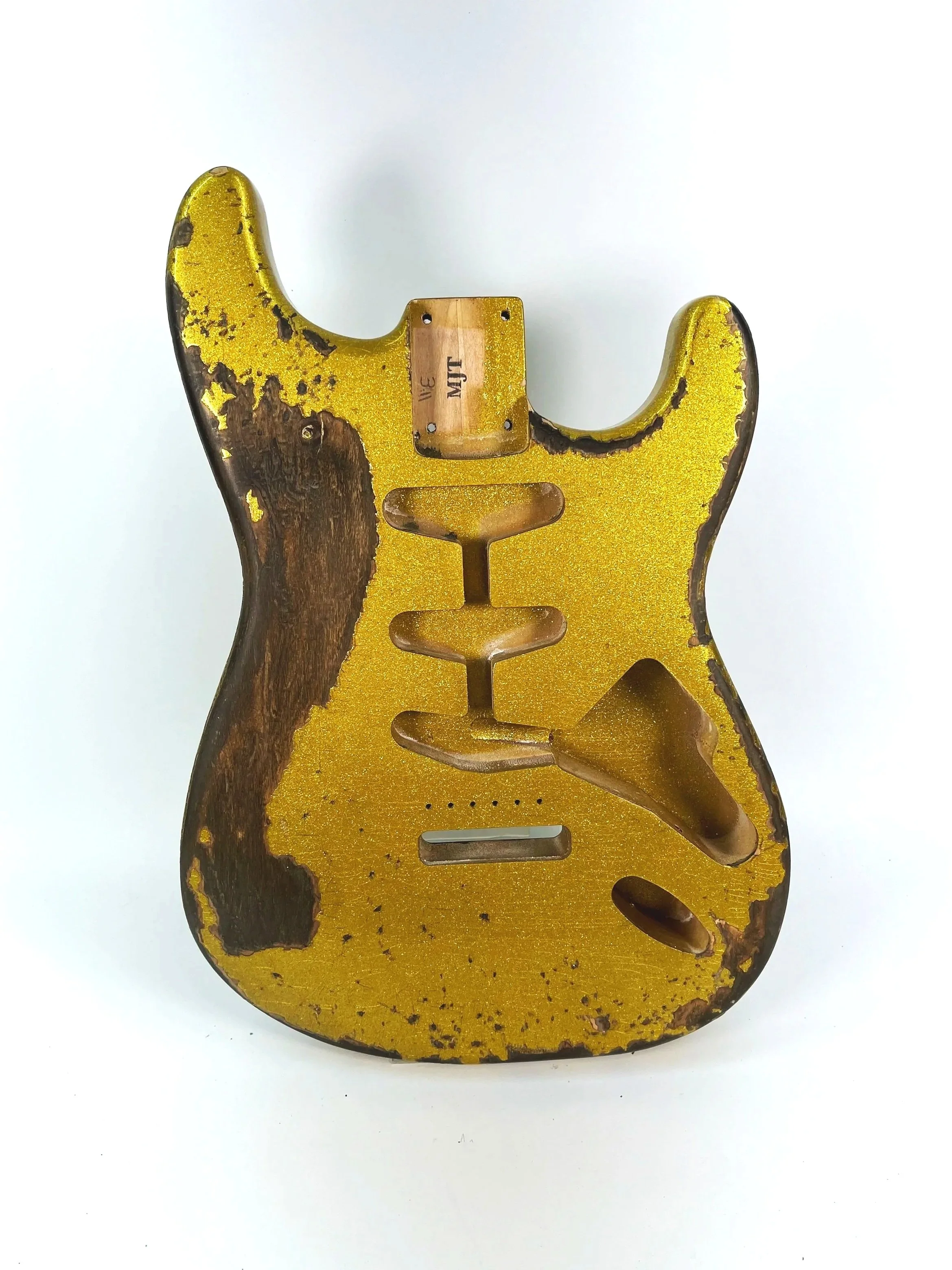 Gold Sparkle Flake VTS Body | Alder 3lbs 11oz