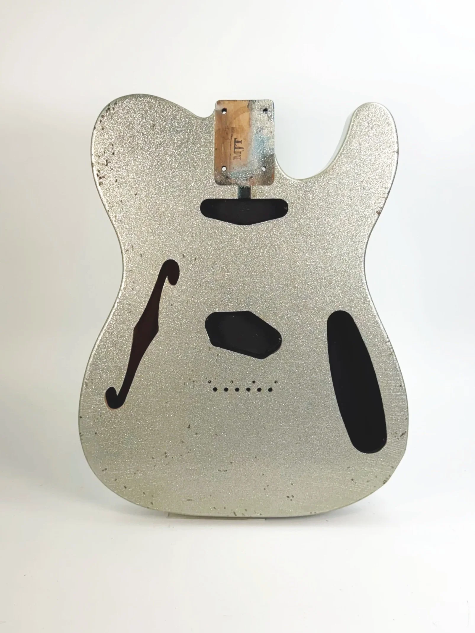 Silver Sparkle Flake VTL Body | Alder 3lbs 5oz