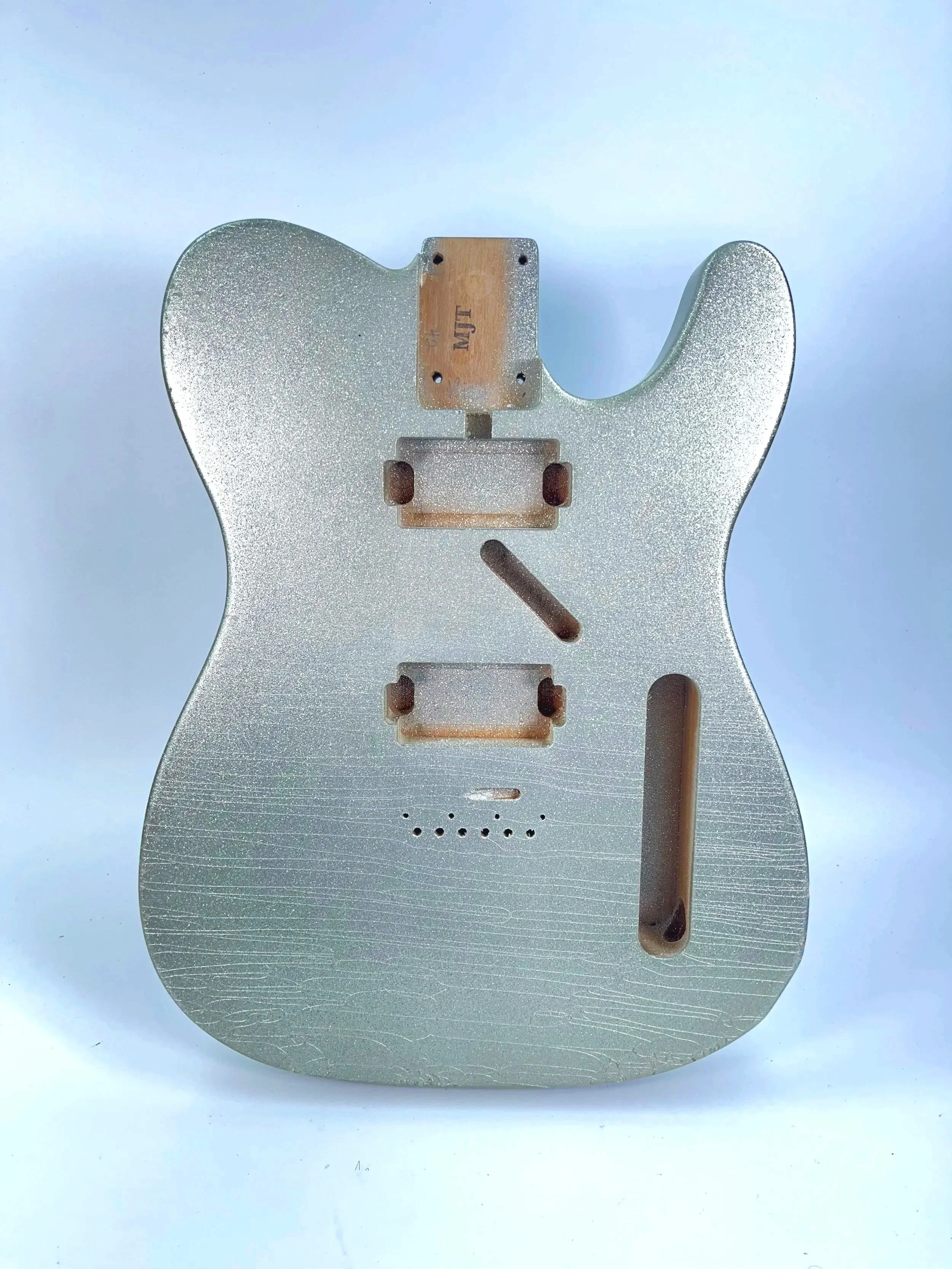 Silver Sparkle Flake VTT Body | 1-Piece Alder 4lbs 2oz