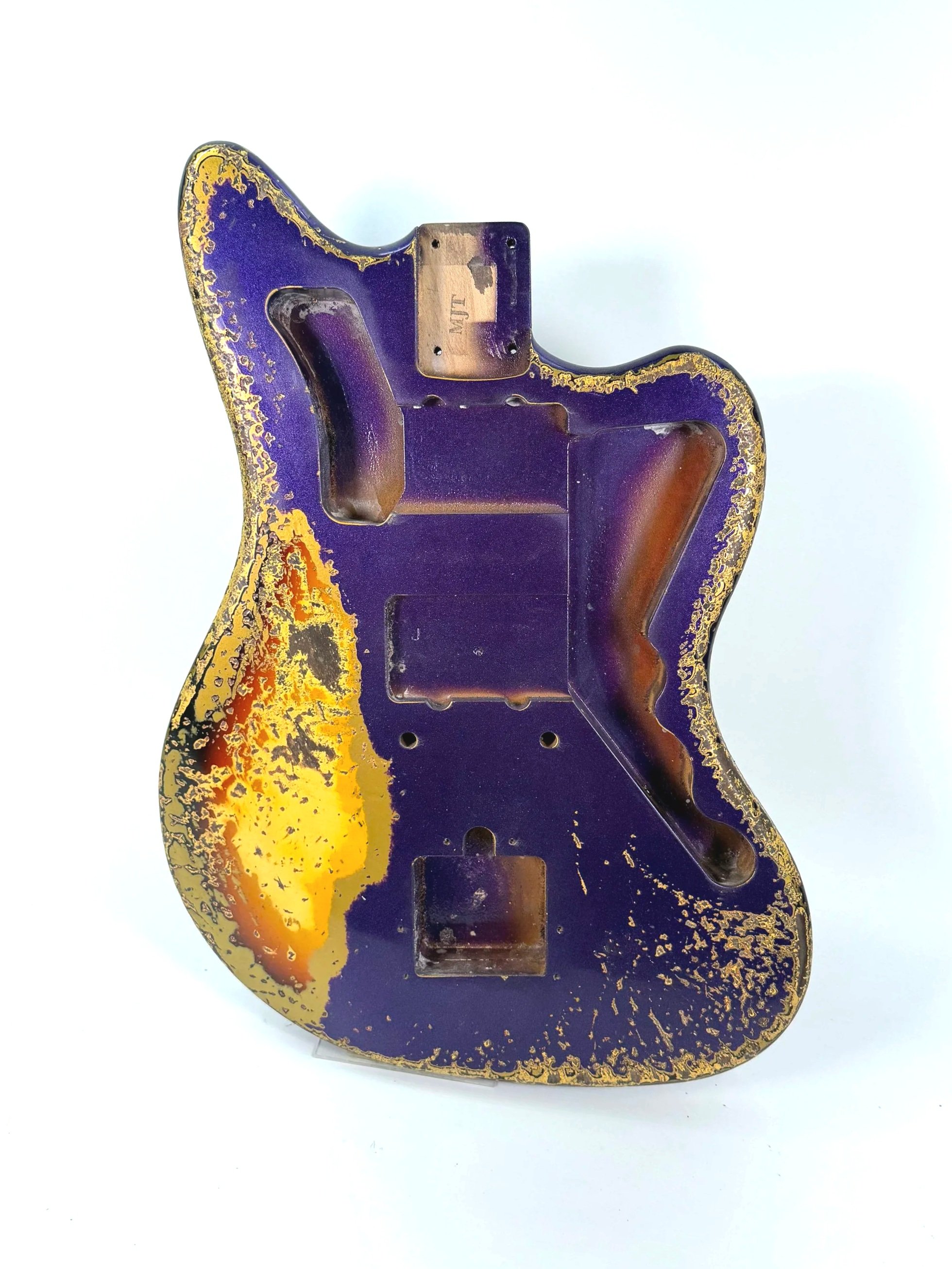 Crown Royal Purple over 3 Tone Sunburst VTJ Body | Alder 4lbs 0oz