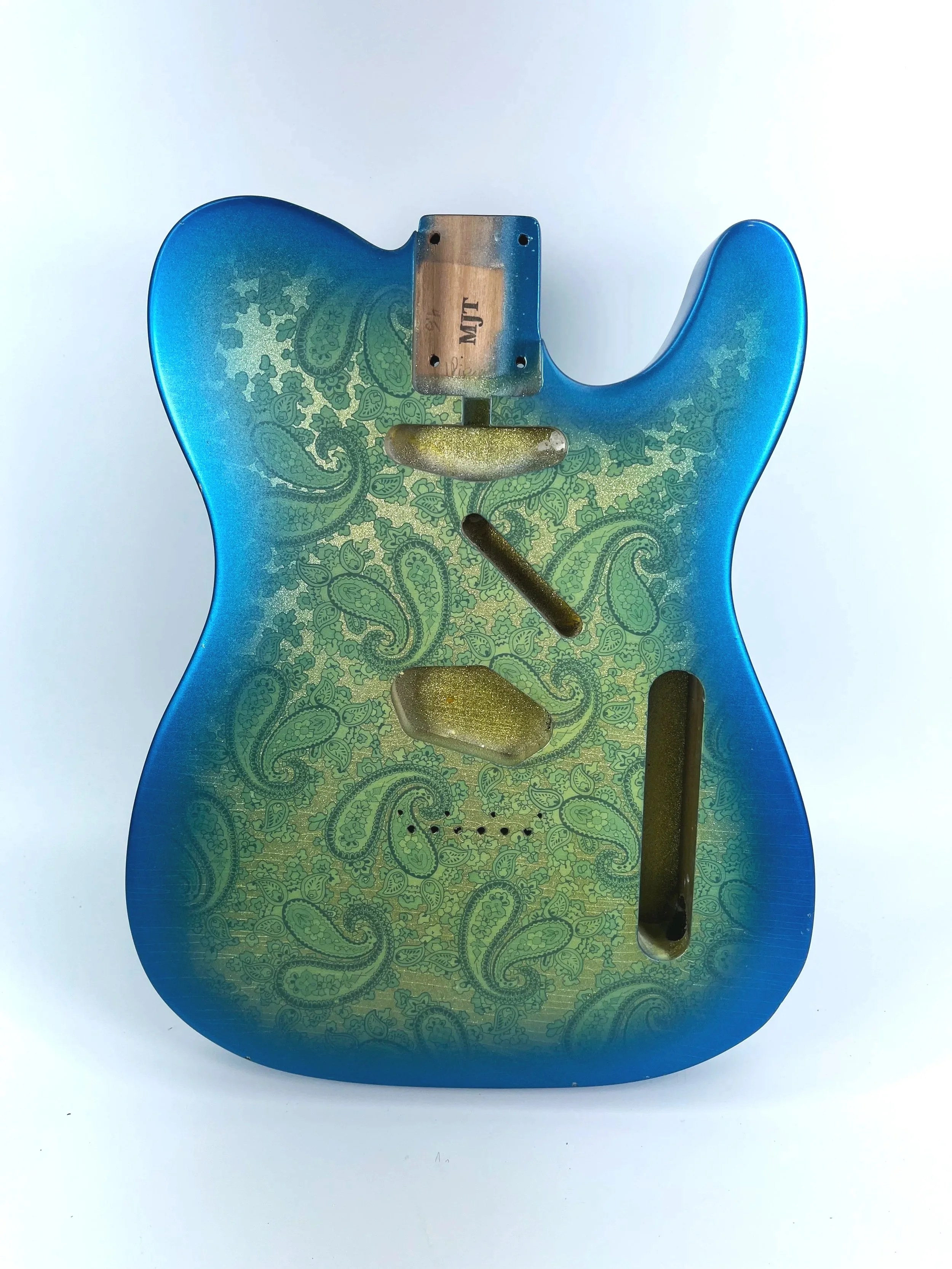 Aged Blue Paisley VTT Body | 1-Piece Alder 4lbs 5oz