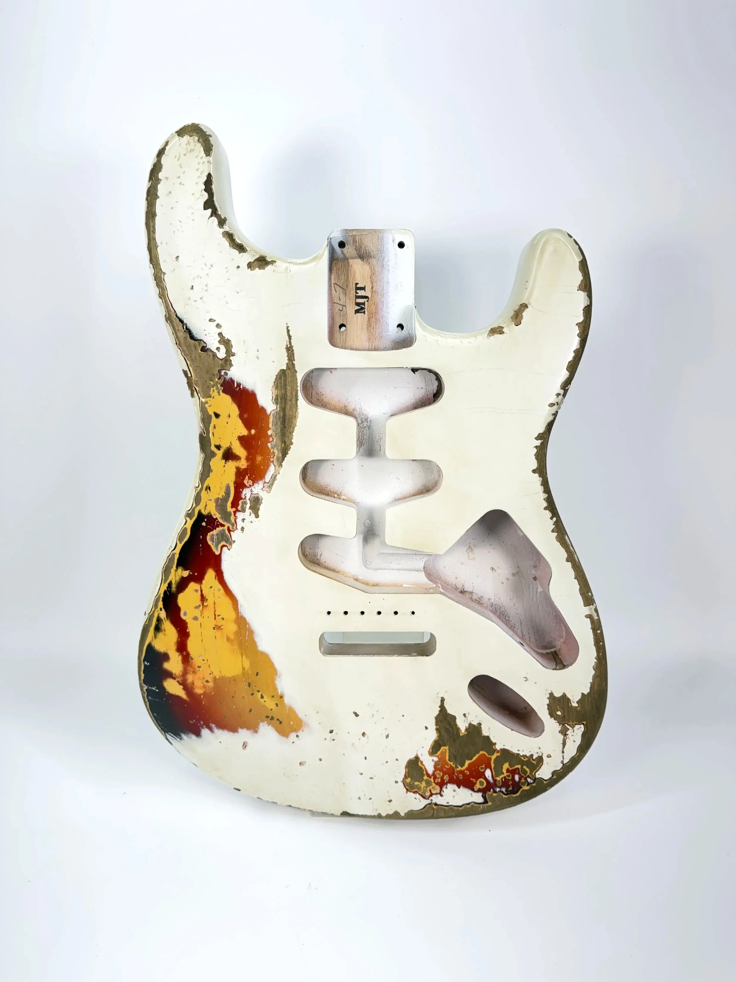 Olympic White over 3 Tone Sunburst VTS Body | Swamp Ash
