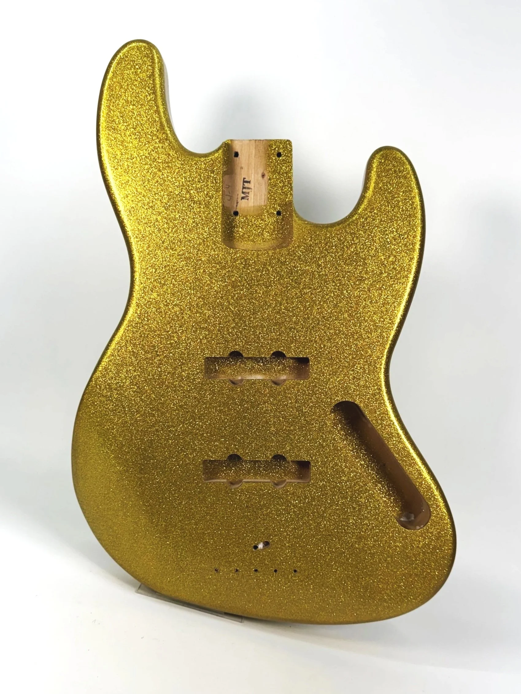 Gold Sparkle Flake JBT Bass Body | Alder 4lbs 4oz