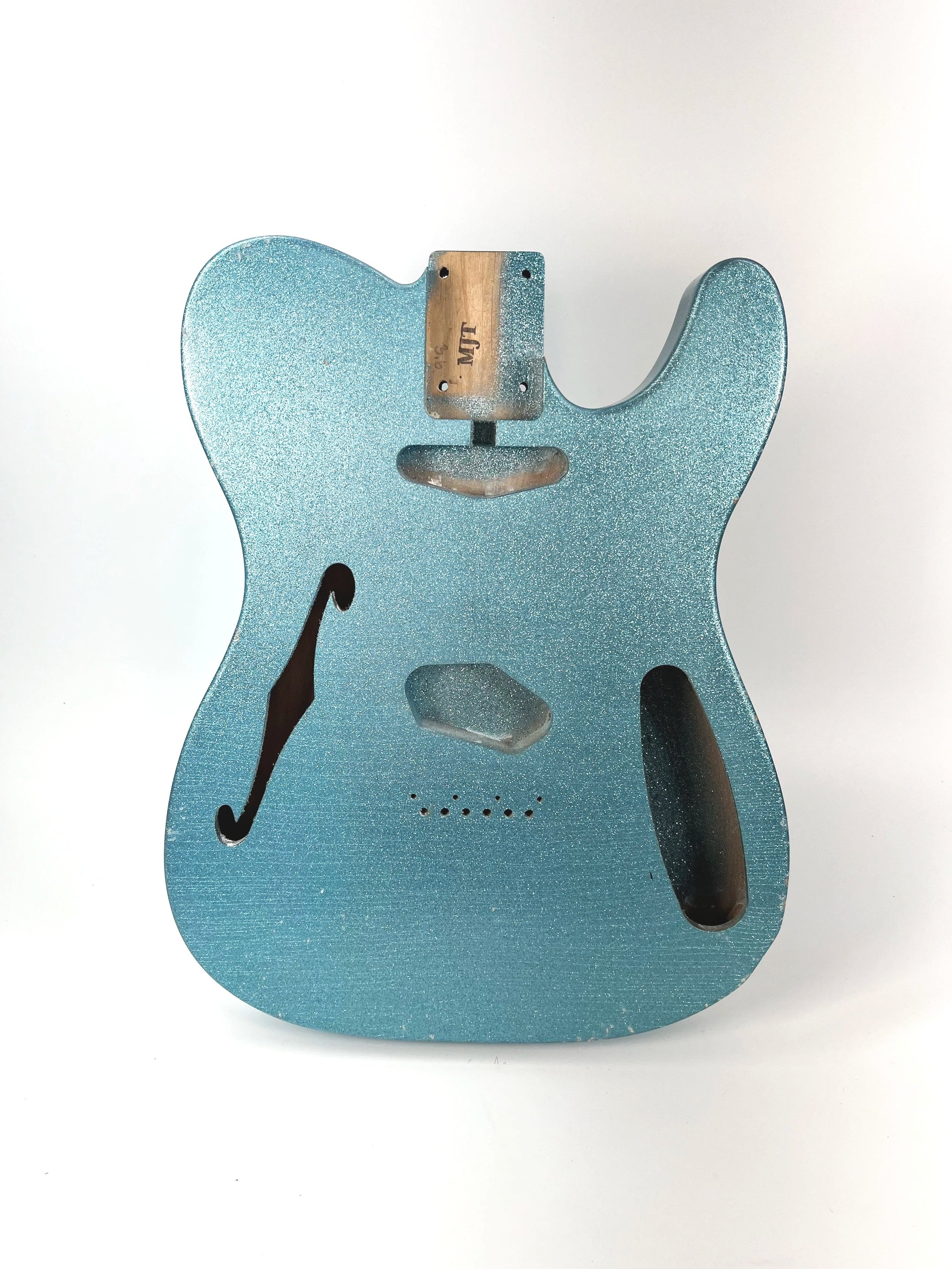 Ice Blue Sparkle Flake VTL Body | Alder 3lbs 6oz