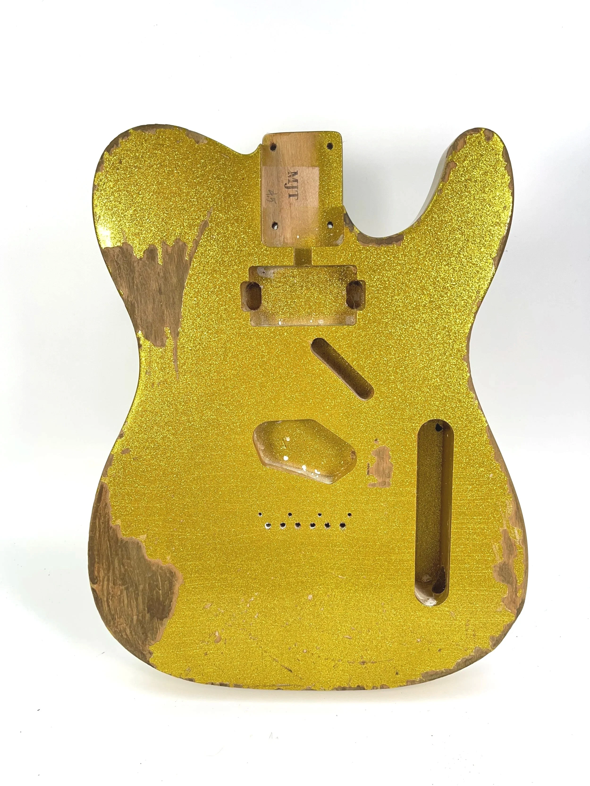 Gold Sparkle Flake VTT Body | Alder Wood 4lbs 5oz
