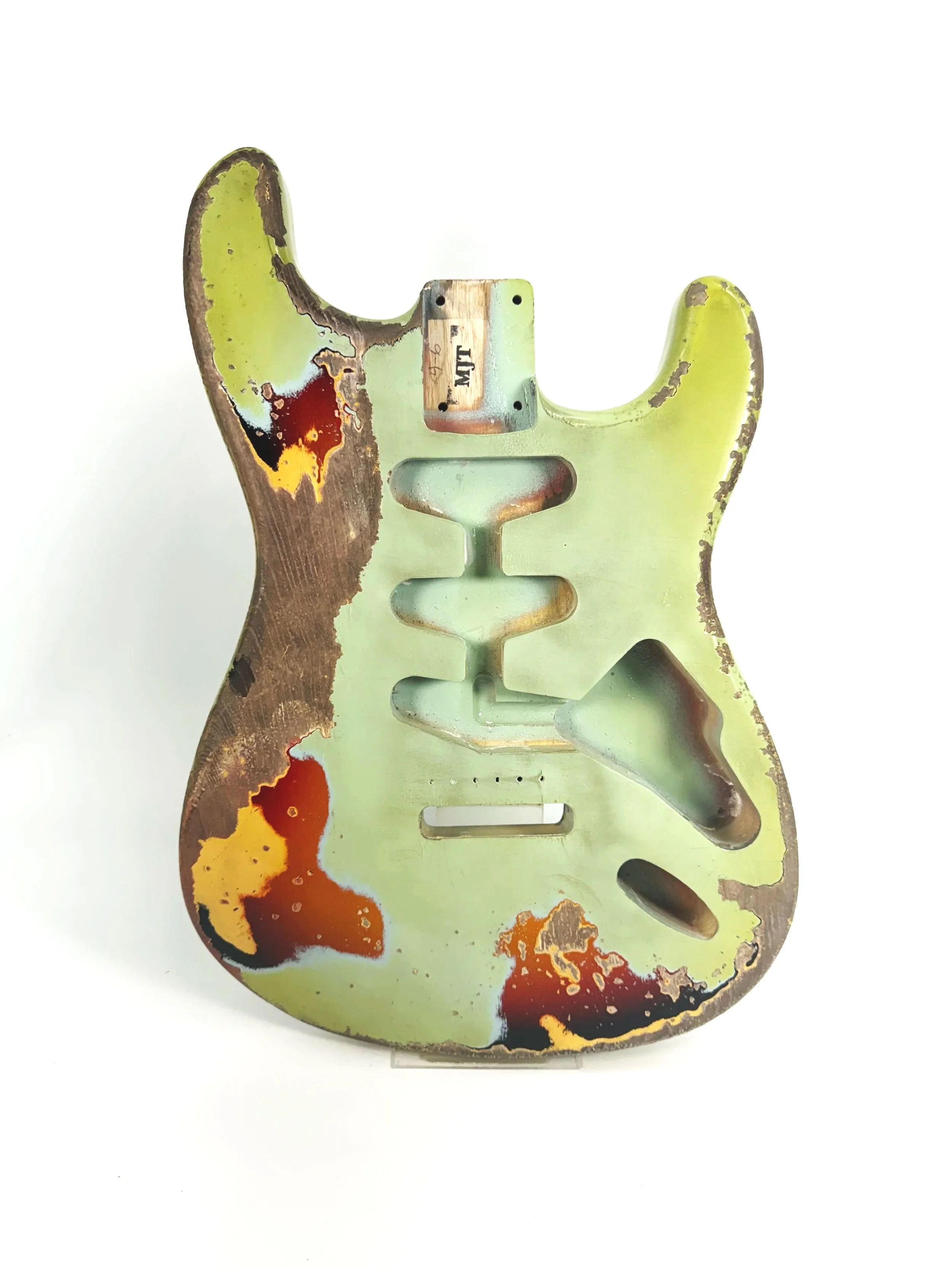 Aged Sonic Blue over 3 Tone Sunburst VTS Body | Ash 4lbs 6oz