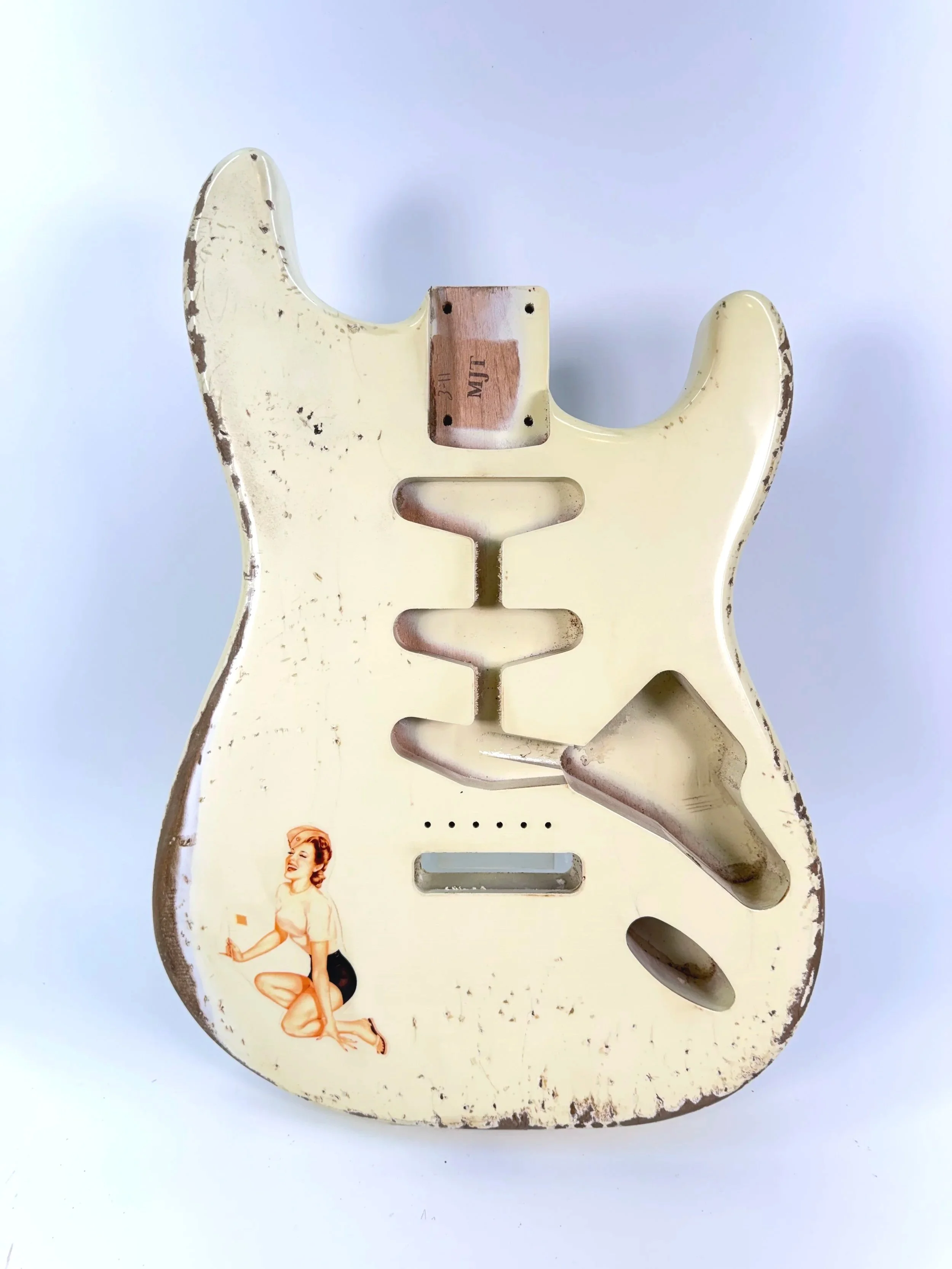 Olympic White with Pinup Girl VTS Body | Alder 3lbs 11oz