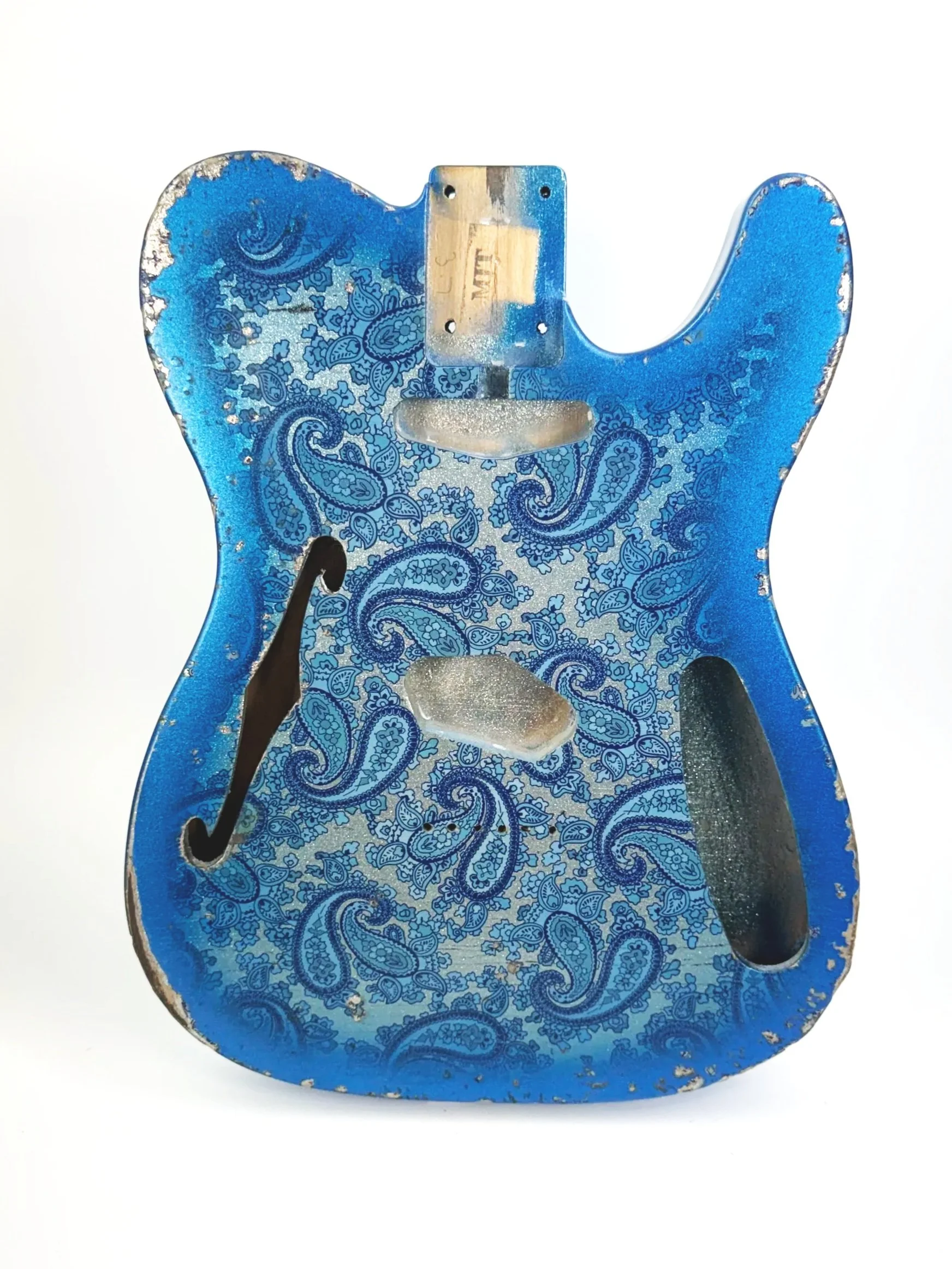 Aged Blue Paisley VTL Body | Alder 3lbs 7oz