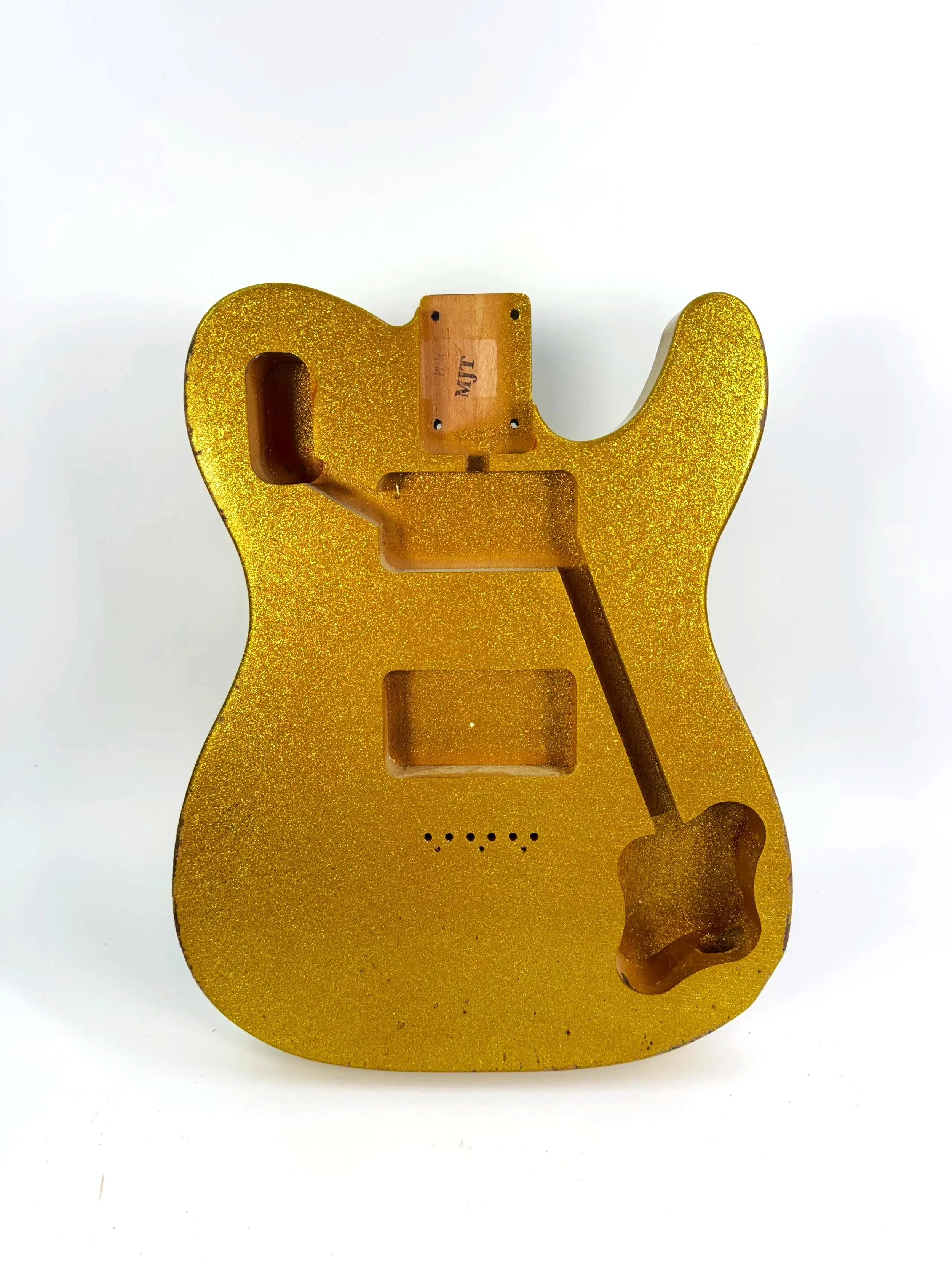 Gold Sparkle Flake VTT Deluxe Body | Alder Wood 4lbs 4oz