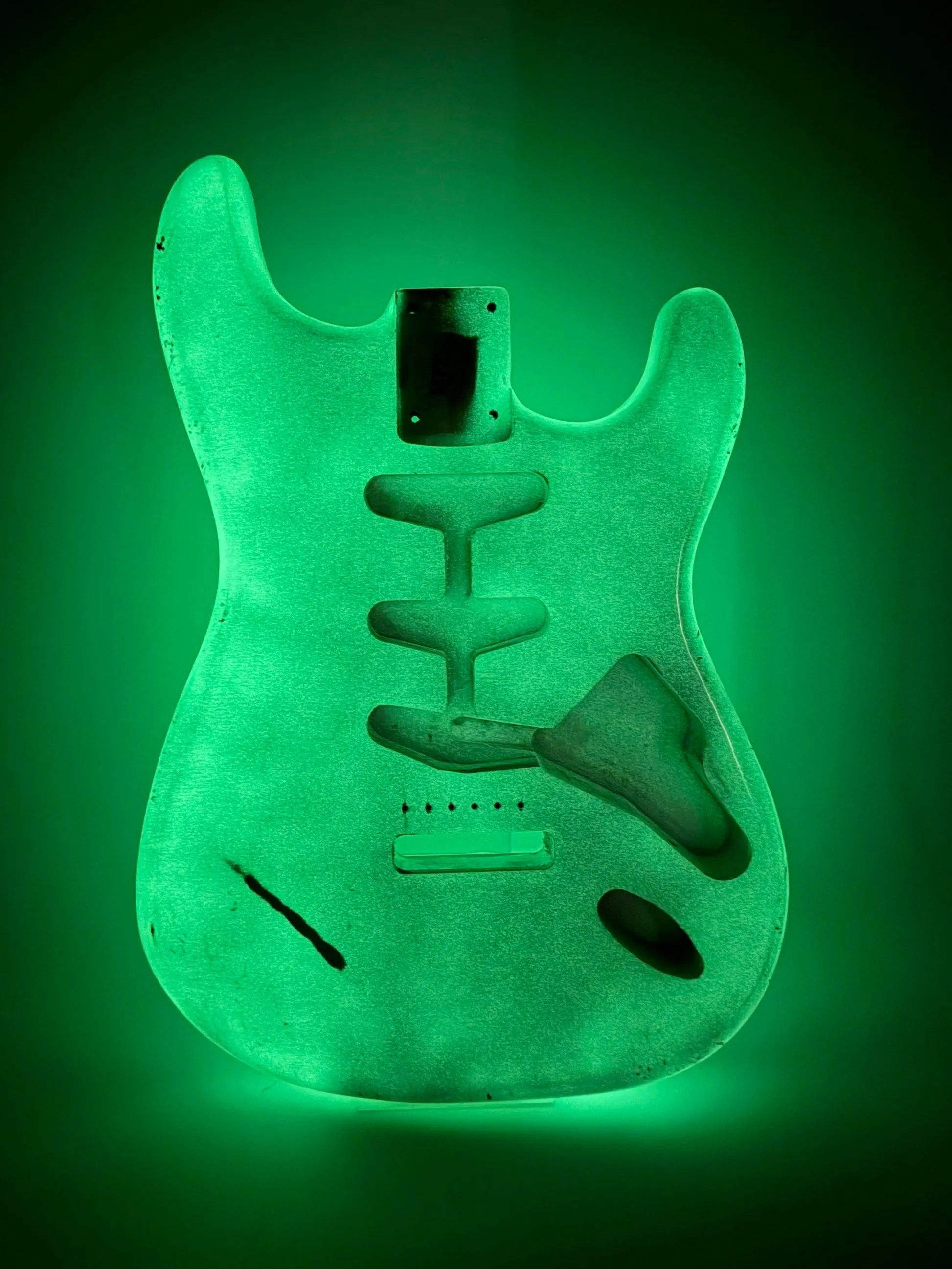 Glow in the Dark Olympic White VTS Body | Alder 3lbs 12oz