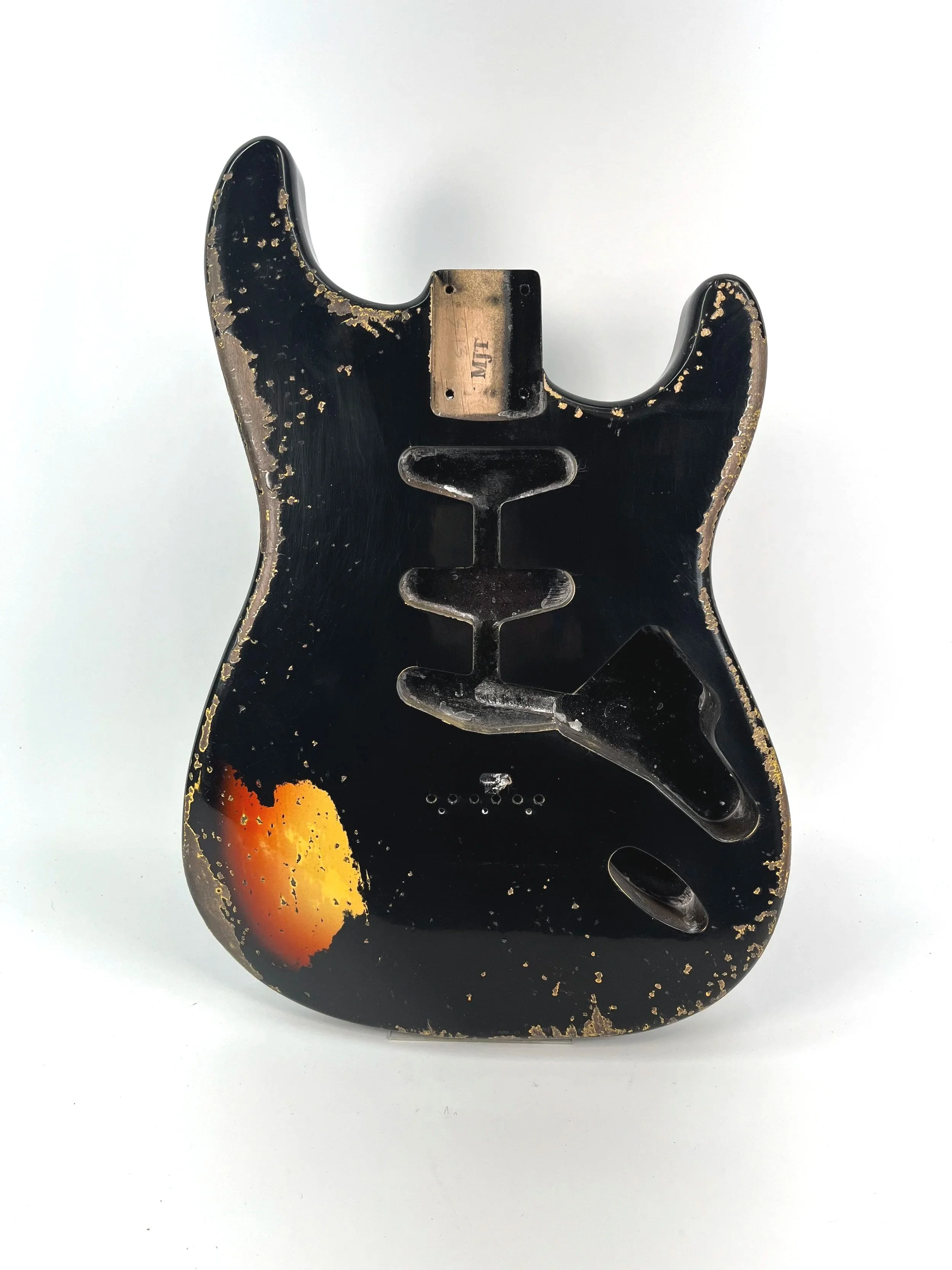 Black over 3 Tone Sunburst VTS Hardtail Body | Alder 3lbs 13oz