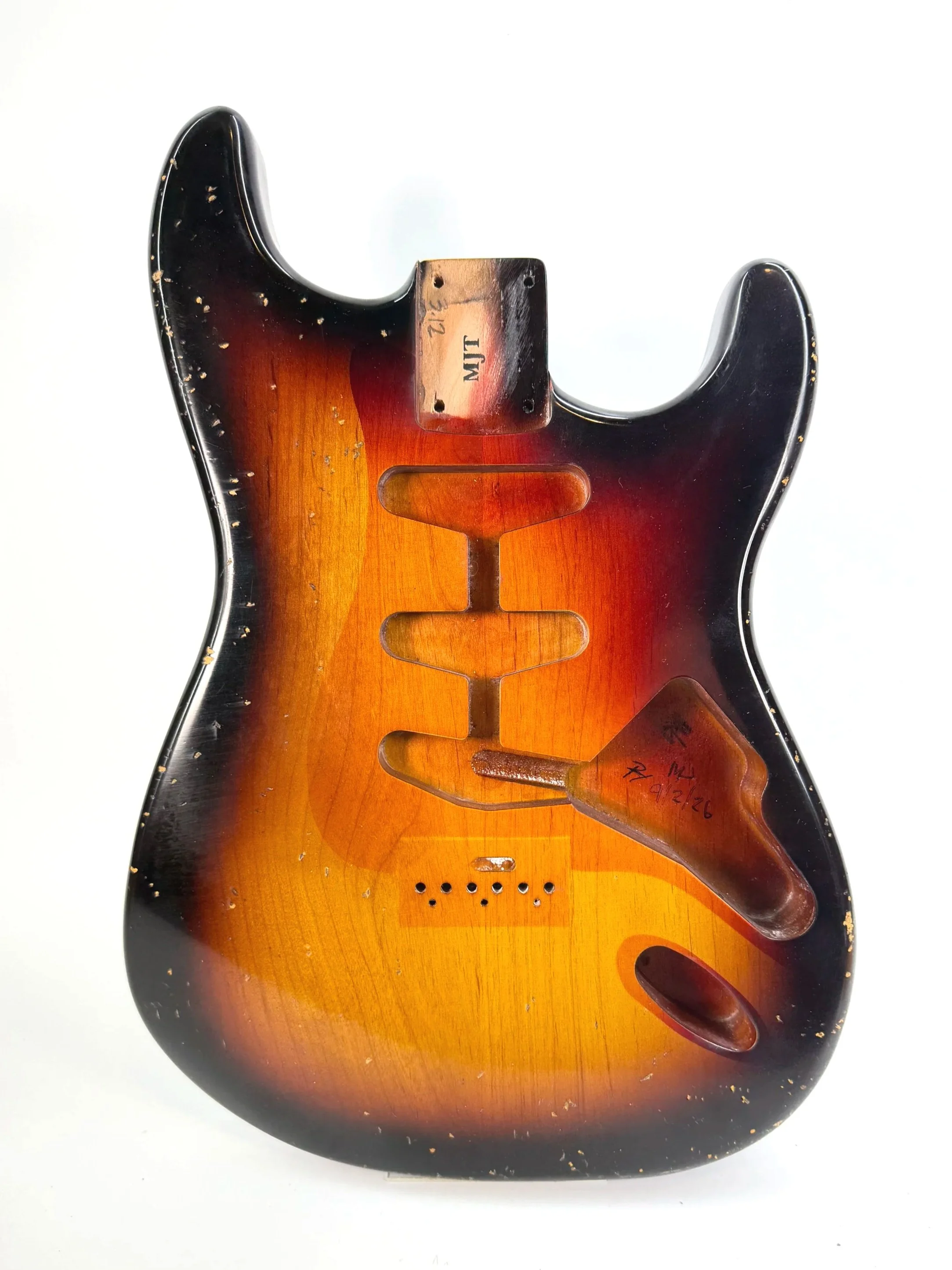 Premium Aged 3 Tone Sunburst VTS Body | Alder 3lbs 12oz