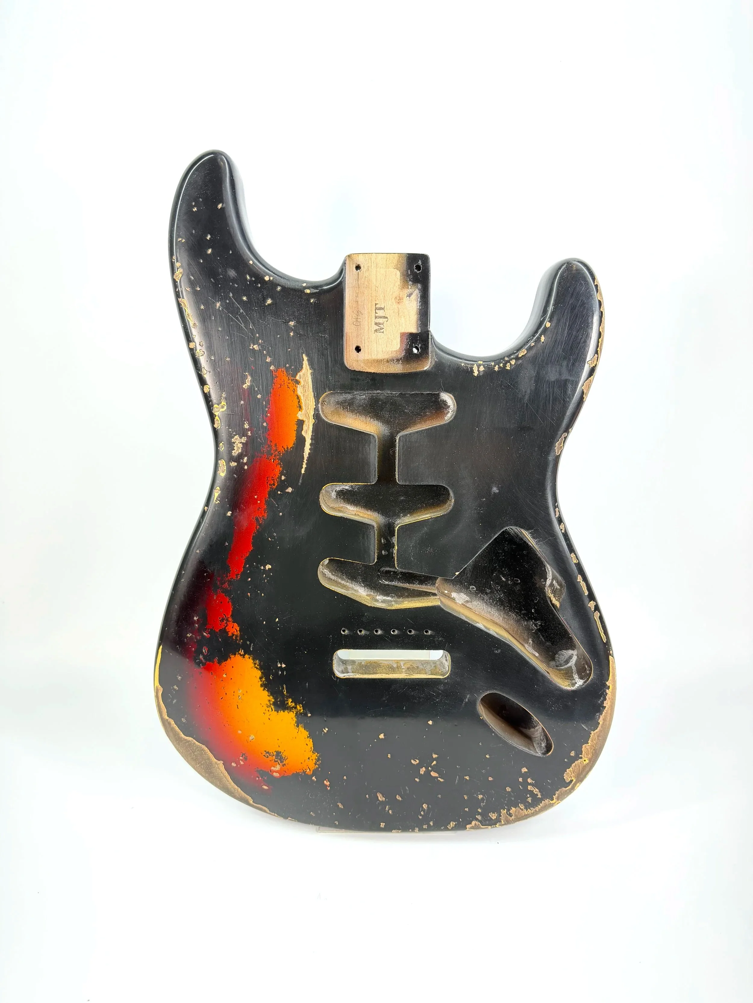 Black over 3 Tone Sunburst VTS Body | Alder 3lbs 10oz