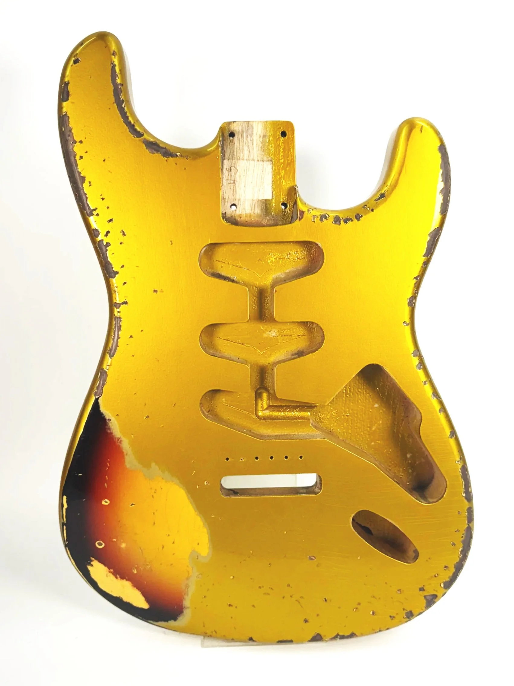 Firemist Gold Over 3 Tone Sunburst VTS Body | Swamp Ash