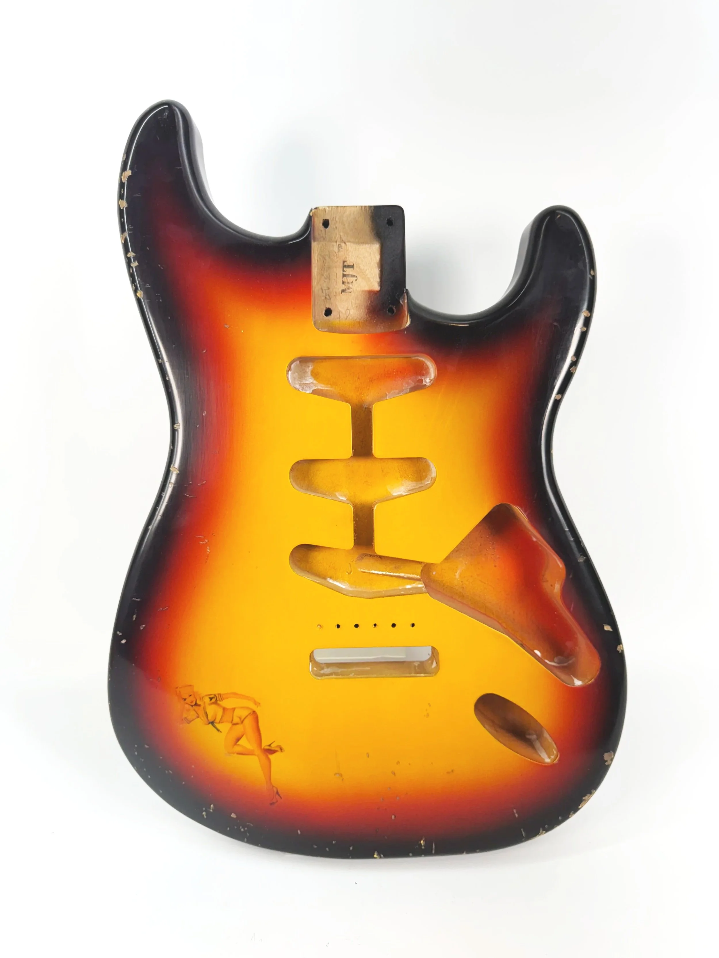 3 Tone Sunburst with Pinup Girl VTS Body | Alder 3lbs 13oz