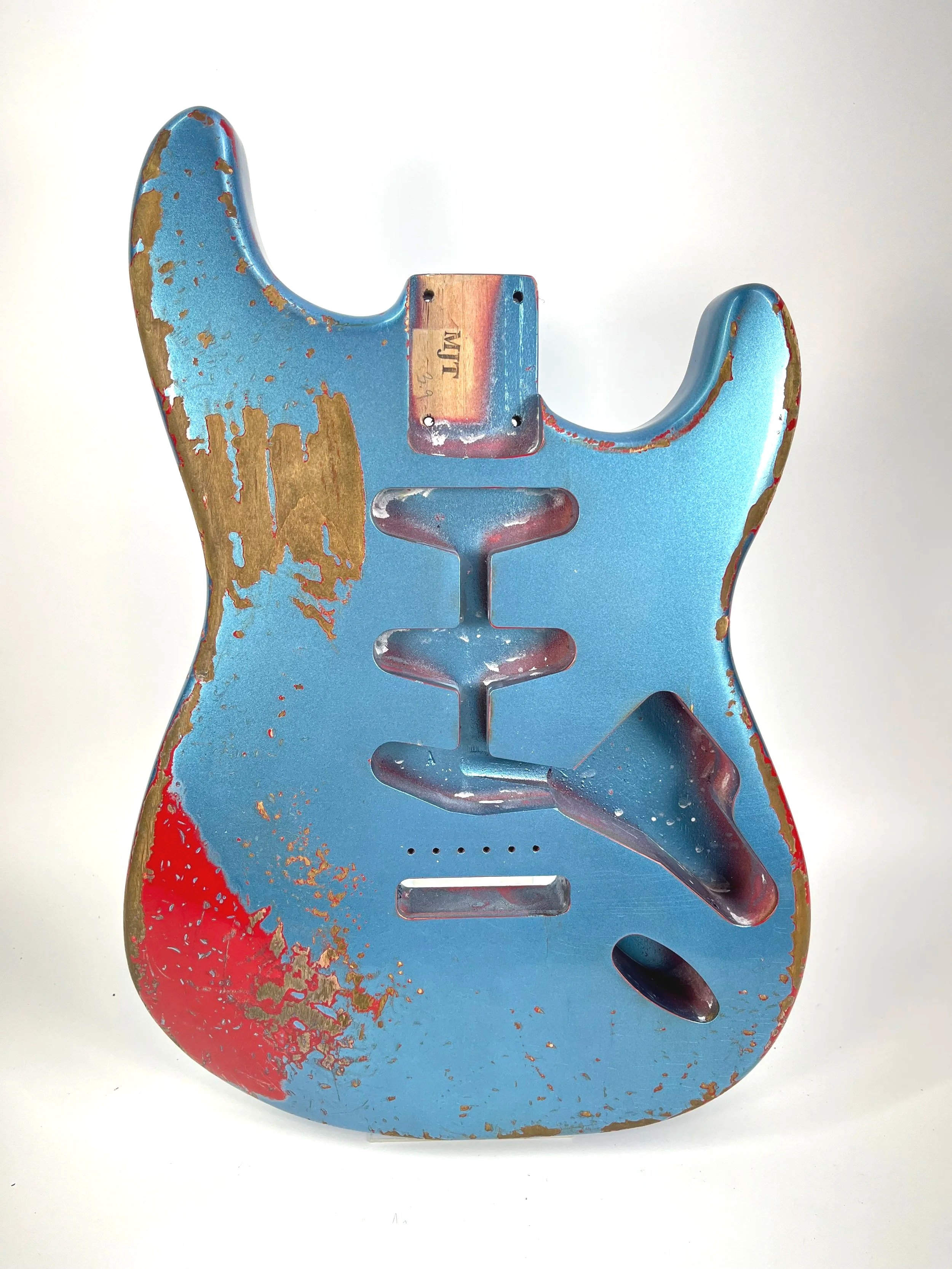 Ice Blue Metallic over Dakota Red VTS Body | Alder 3lbs 9oz