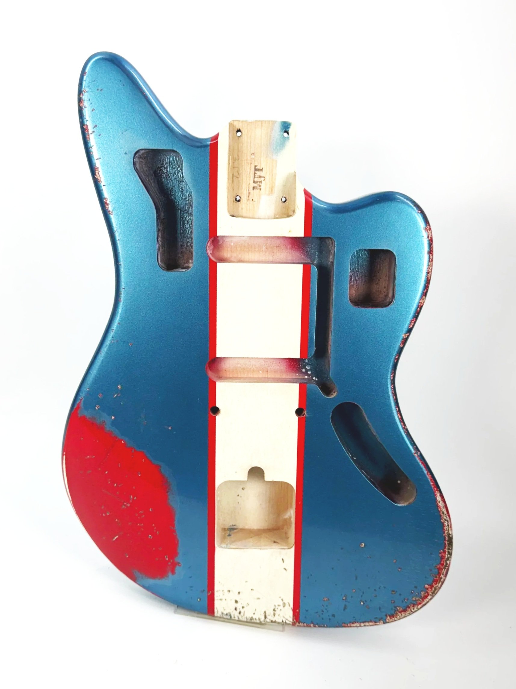 Ice Blue Metallic with Racing Stripes VTJG Body | Alder 3lbs 12oz