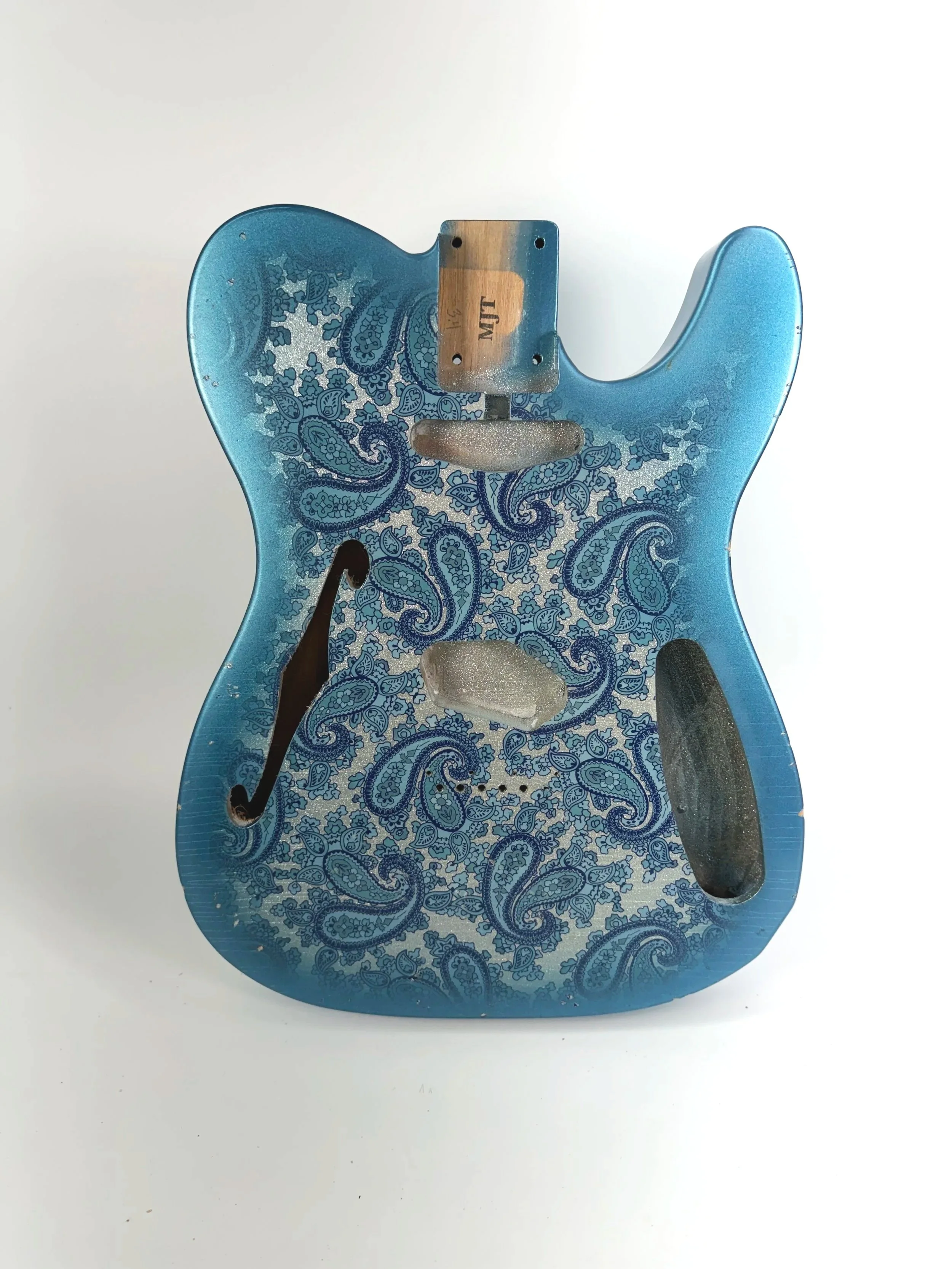 Aged Blue Paisley VTL Body | Alder 3lbs 4oz