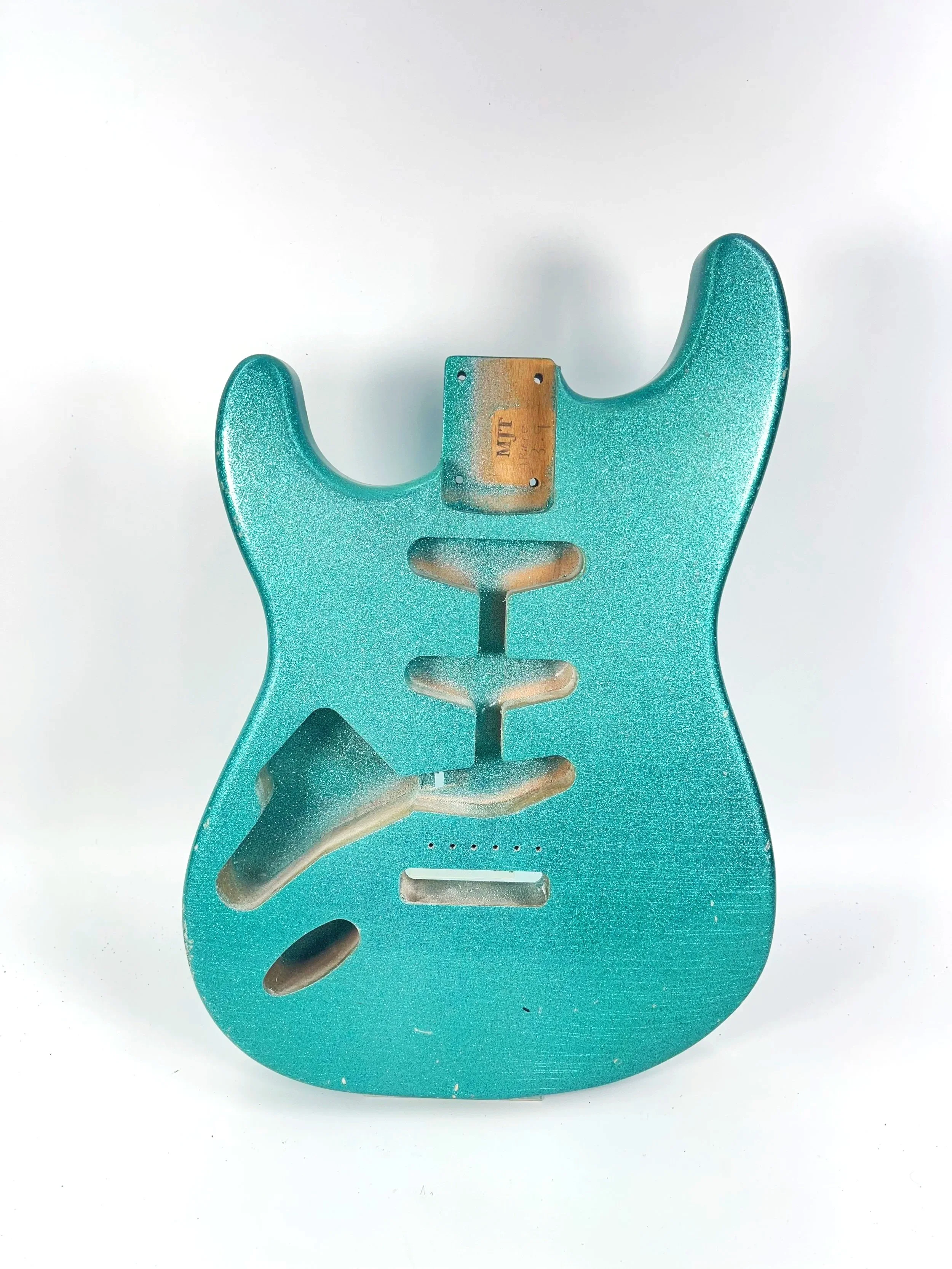 Ocean Aqua Sparkle Flake Left-Handed VTS Body | 1-Piece Alder 3lbs 9oz