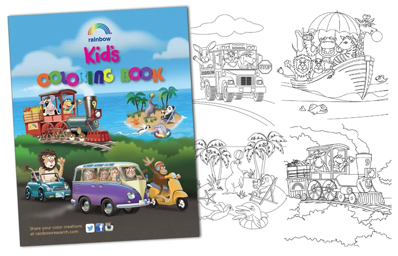 Children's coloring book art