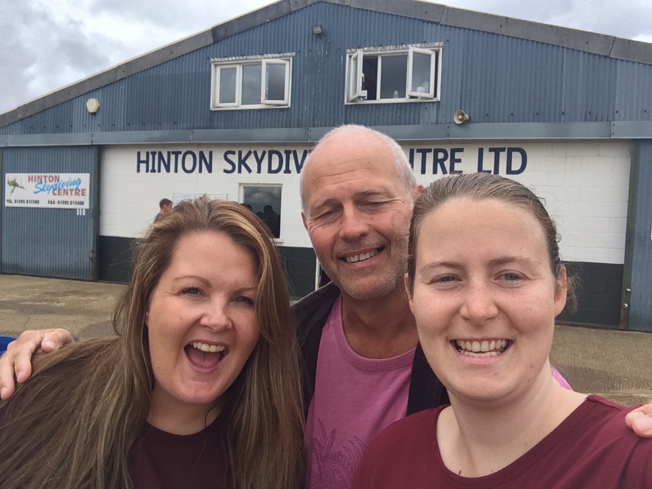 Smiles all round for an amazing skydive!
