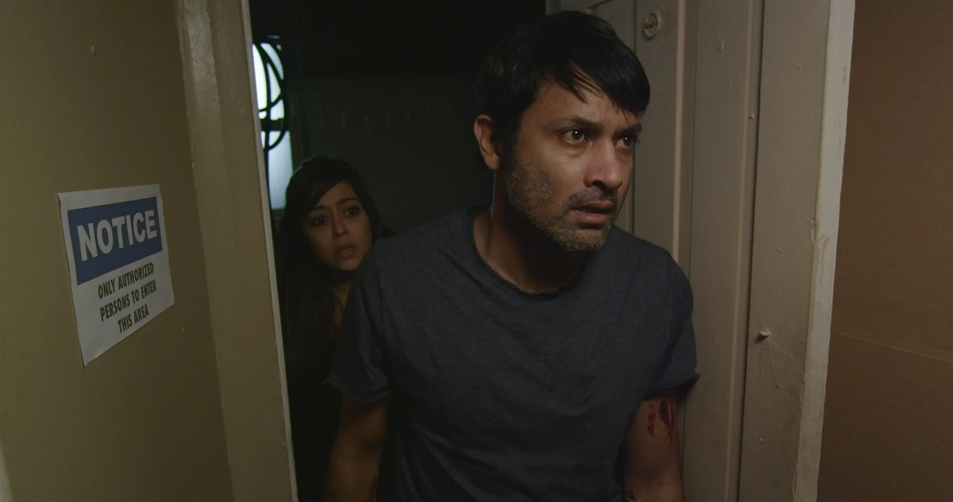 Film Still: Elena Hurst as Mara & Samrat Chakrabarti as Dimitri