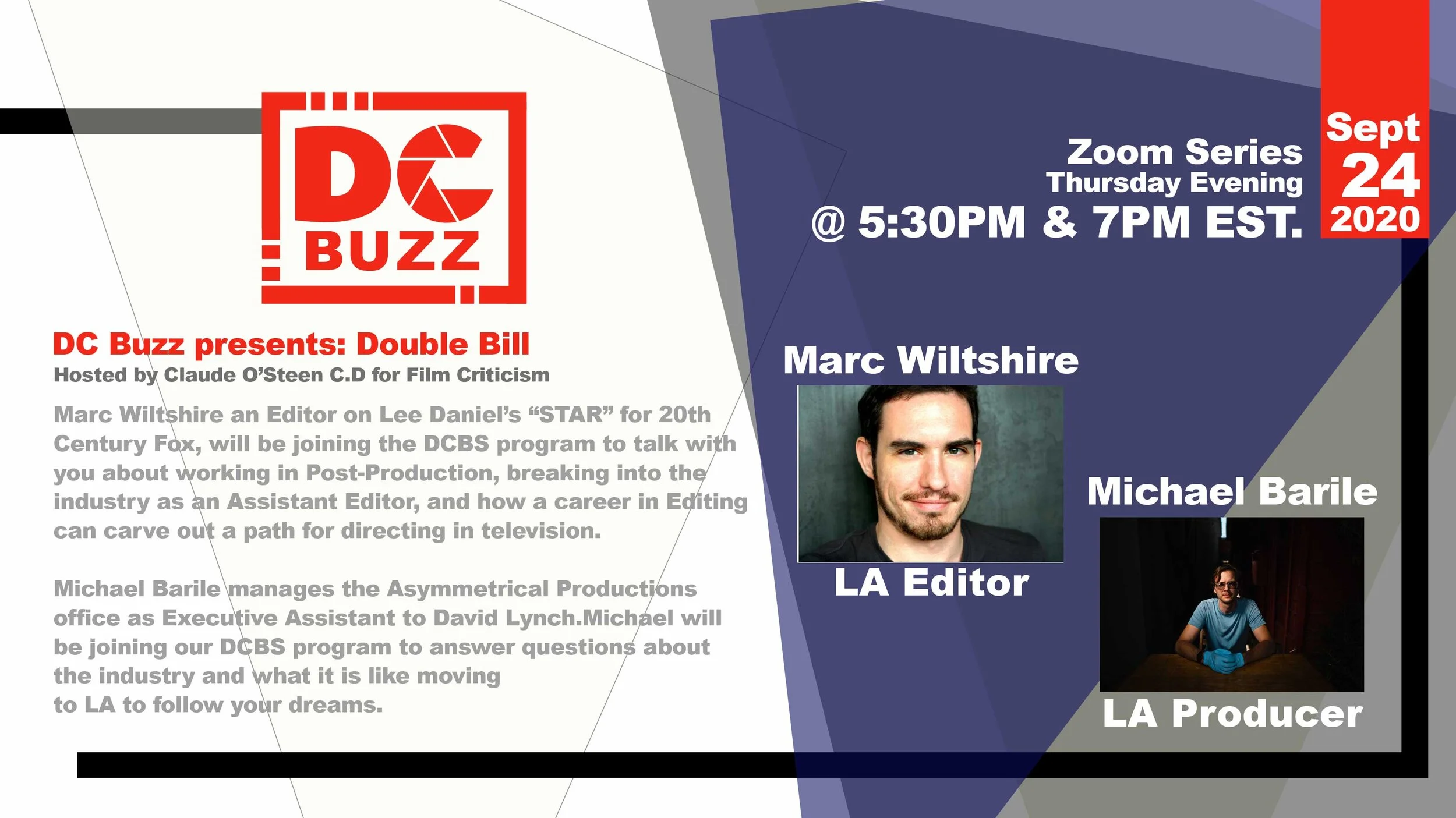 DCBS Double Bill - Guest Lecture!