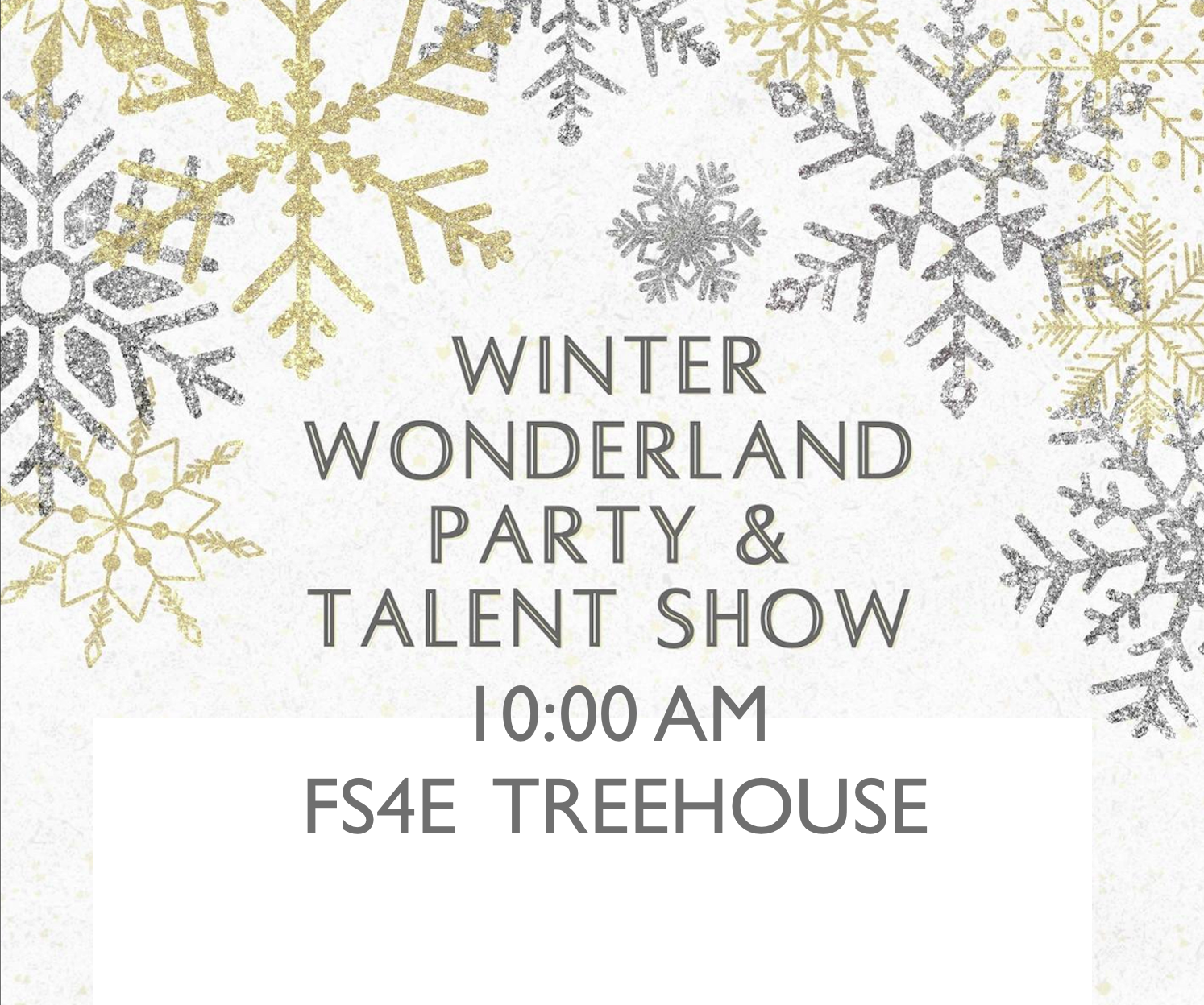FRIDAY BLEND: WINTER WONDERLAND PARTY &amp; TALENT SHOW