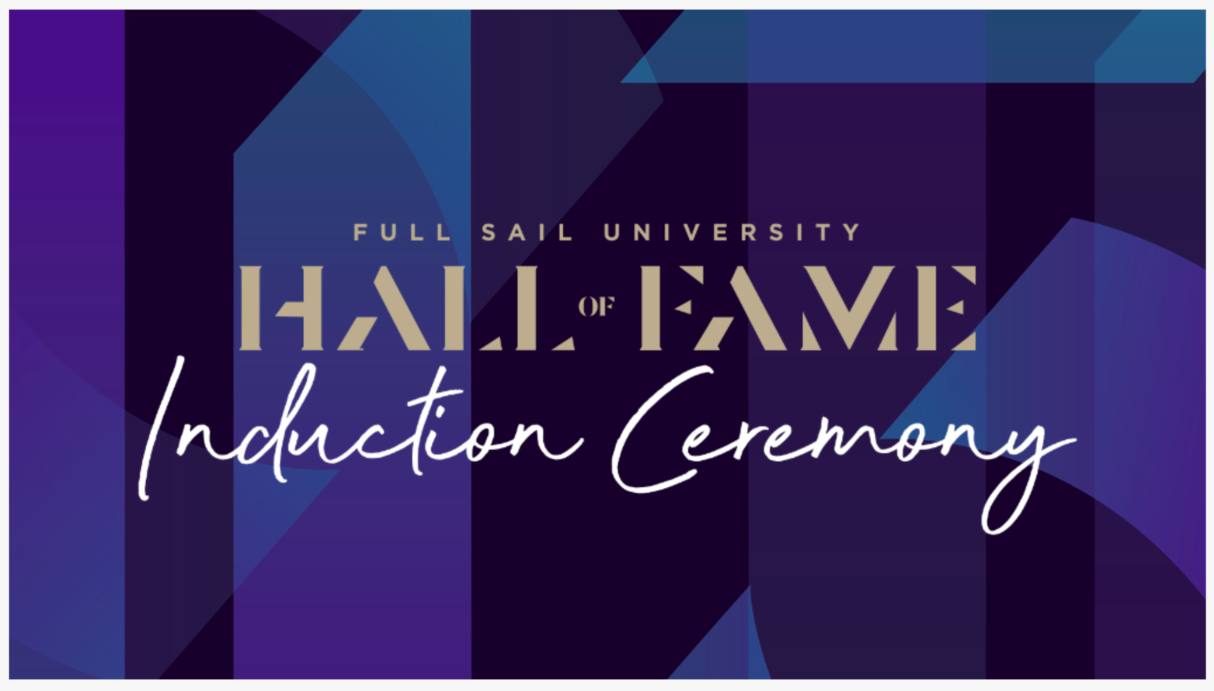 Hall of Fame 13 Induction Ceremony title slide