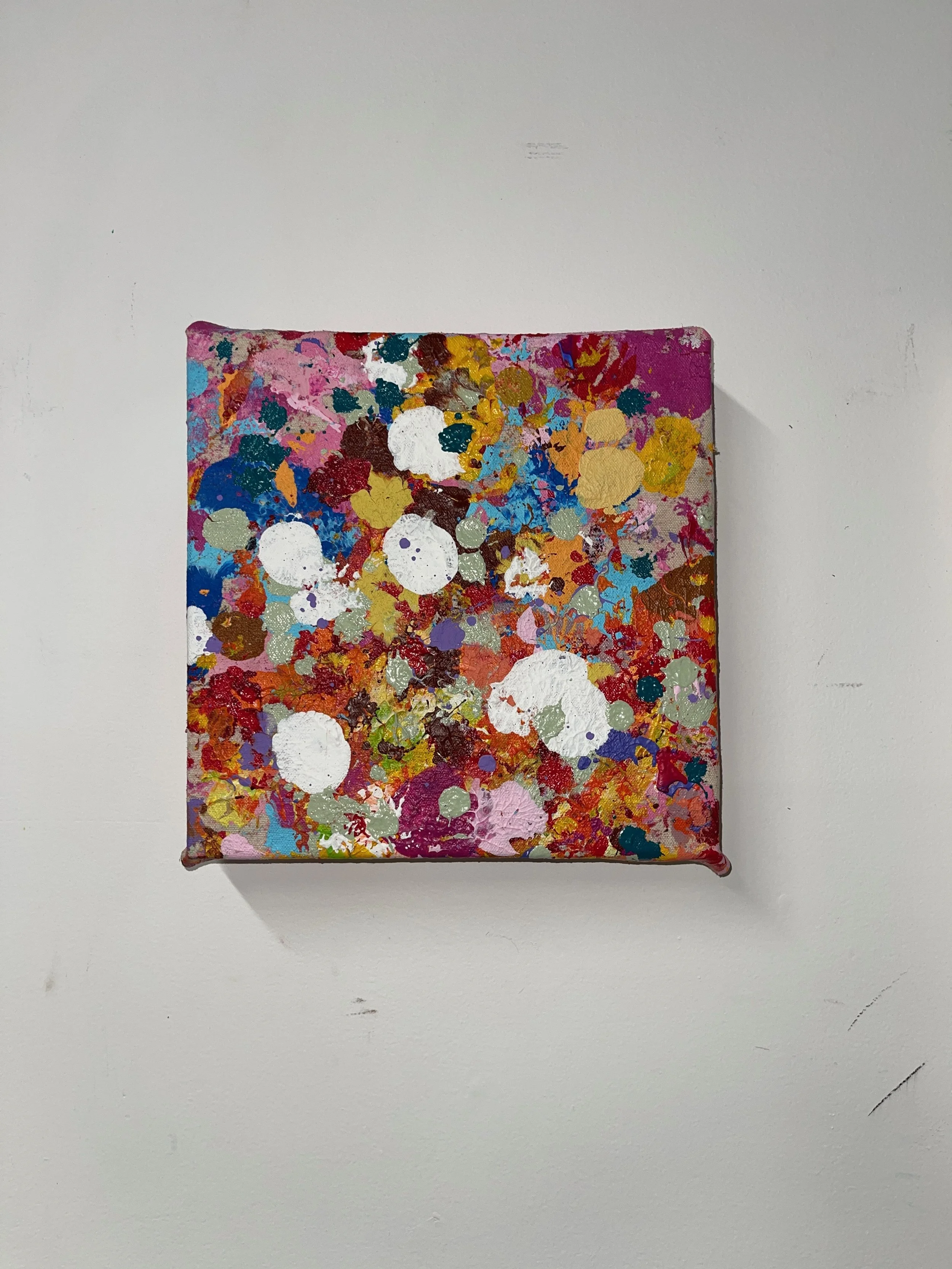  10×10 inches  Mixed media on canvas 