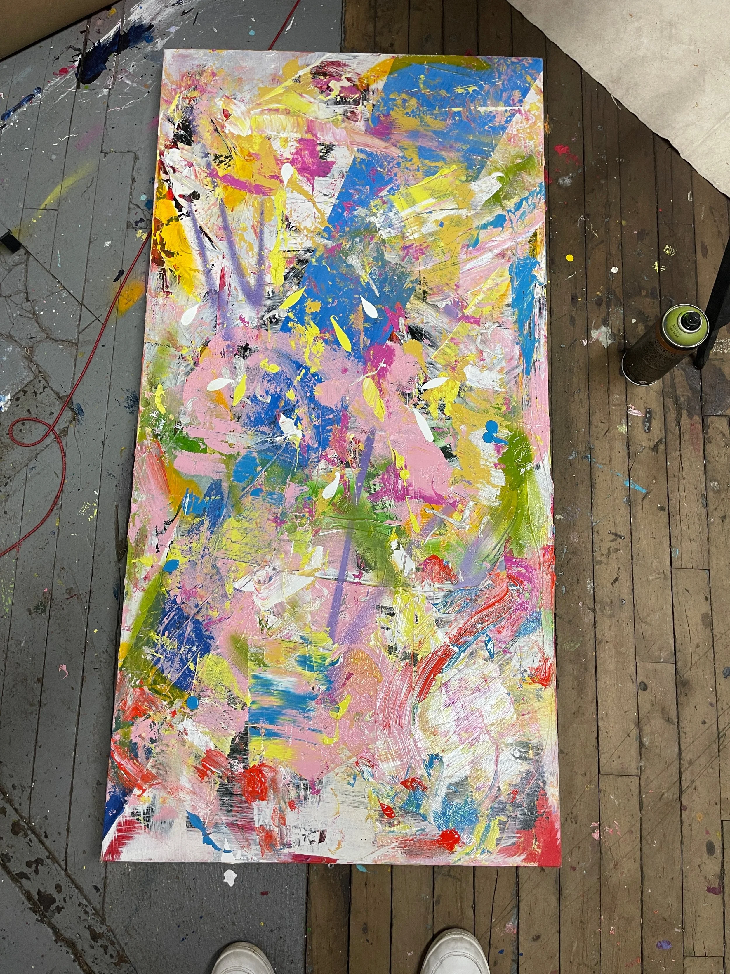  48×24 inches  Mixed media on canvas  