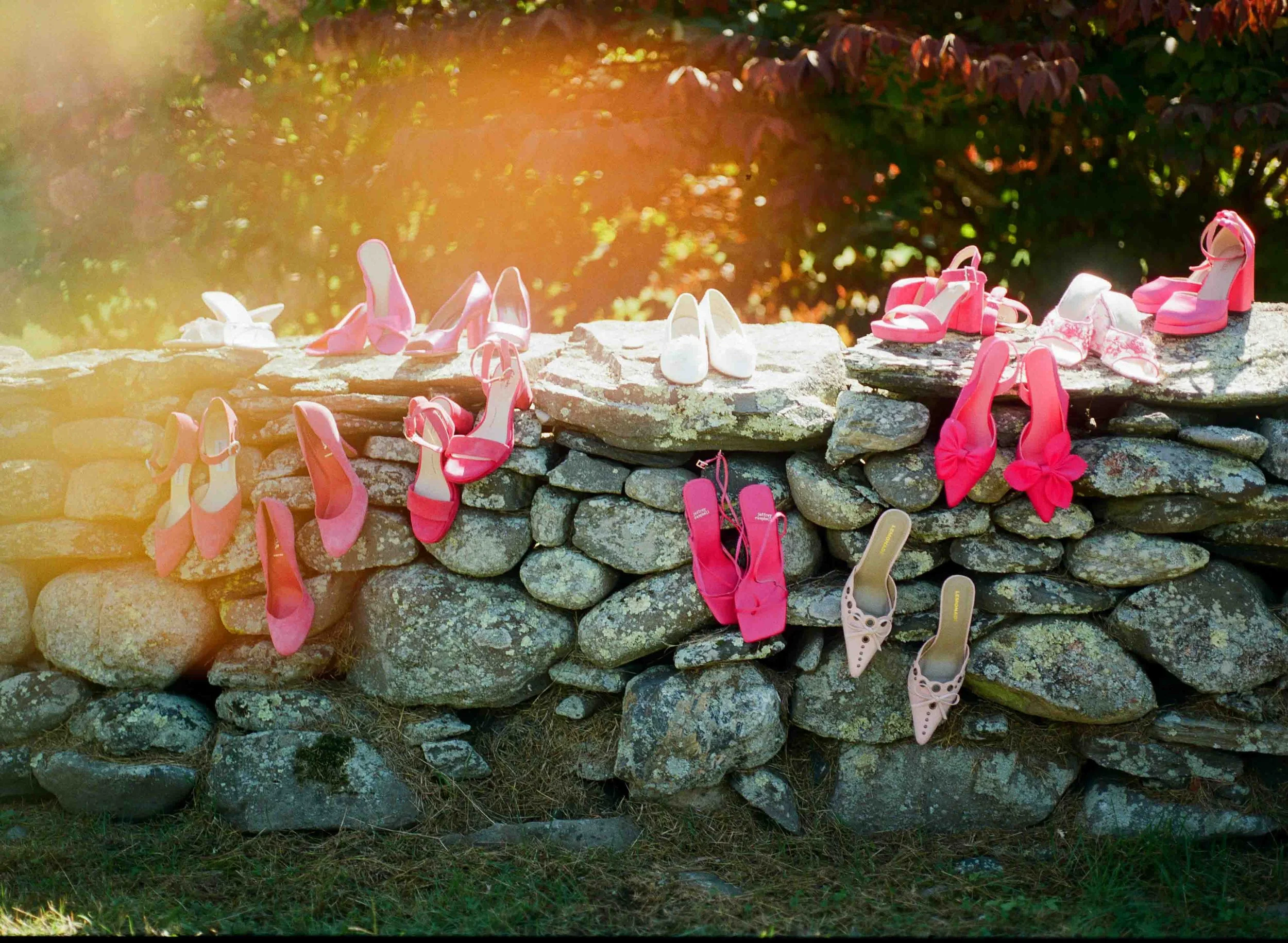 wedding shoes on film new england wedding