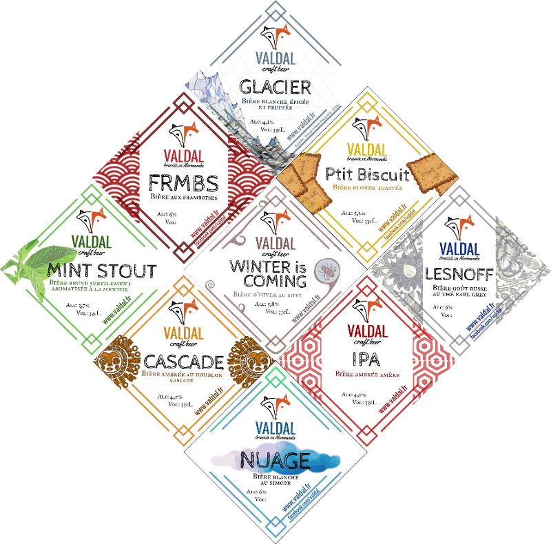 Beer Label: Glacier by Valdal Brewery (Normandy, France) (Copy)