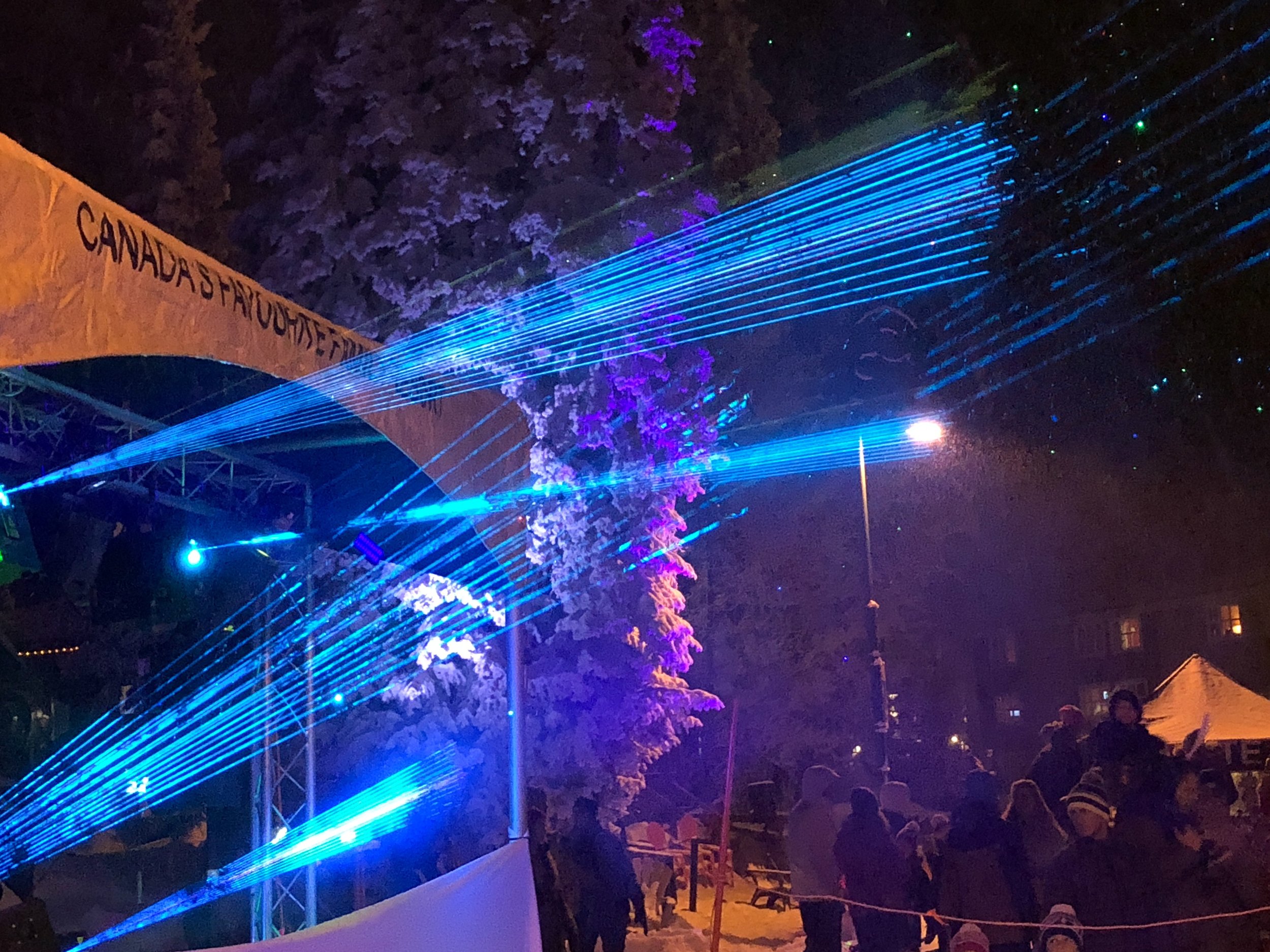 Look At These Lasers at Big White Light Up Event 2017