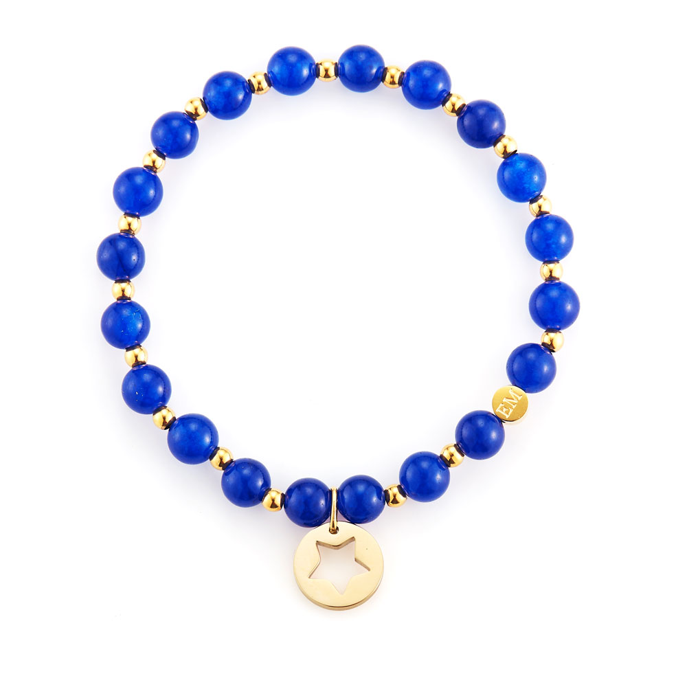 Star Charm Bead Bracelet