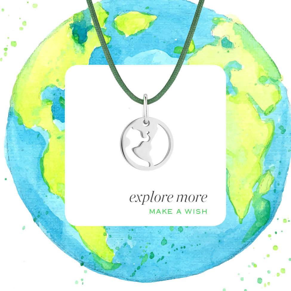 Earth Charm Pendant Necklace