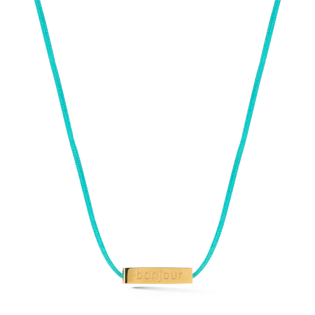 Hello Language Charm Pendant