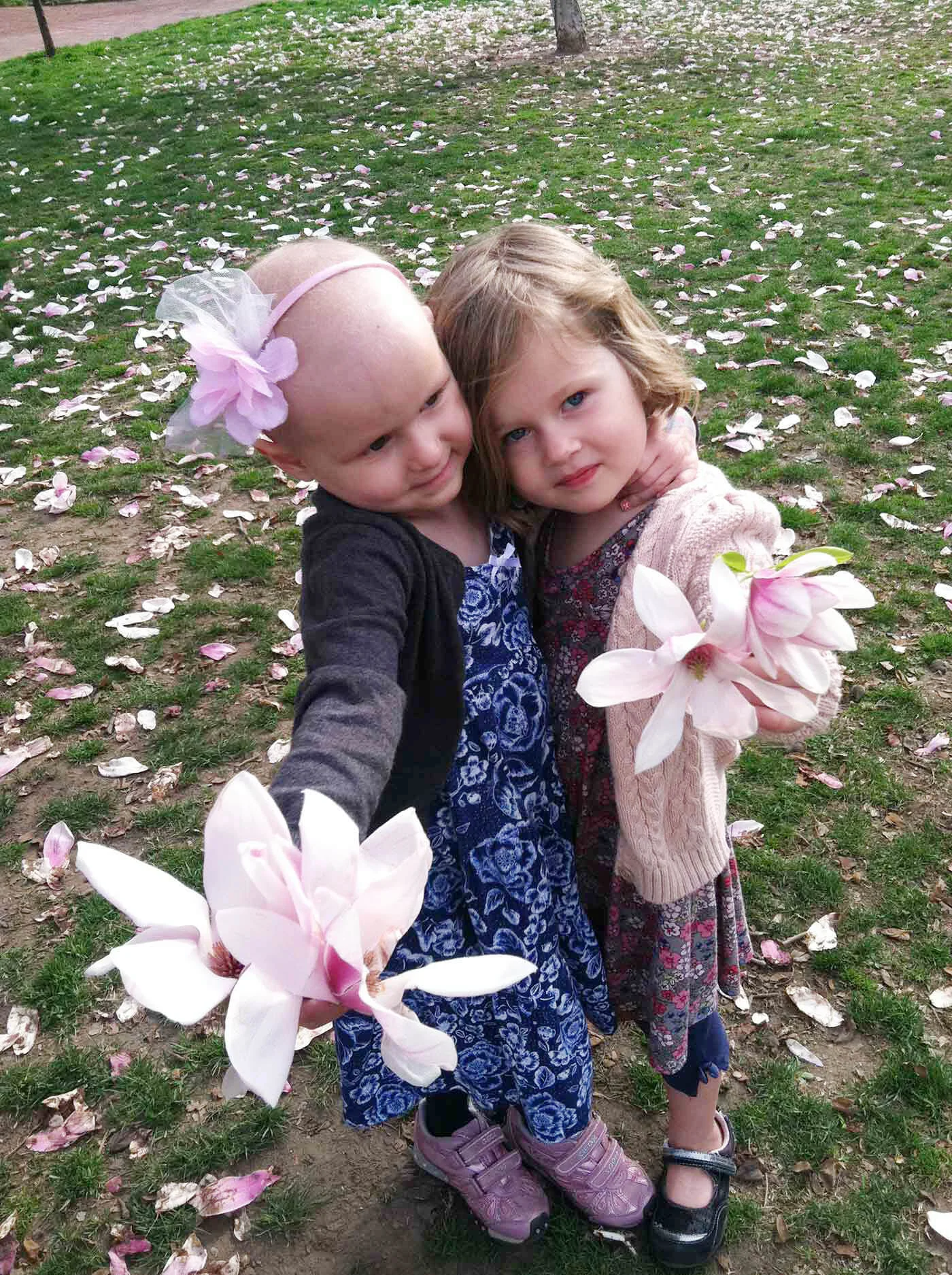 Ella & Molly during Ella's battle with cancer