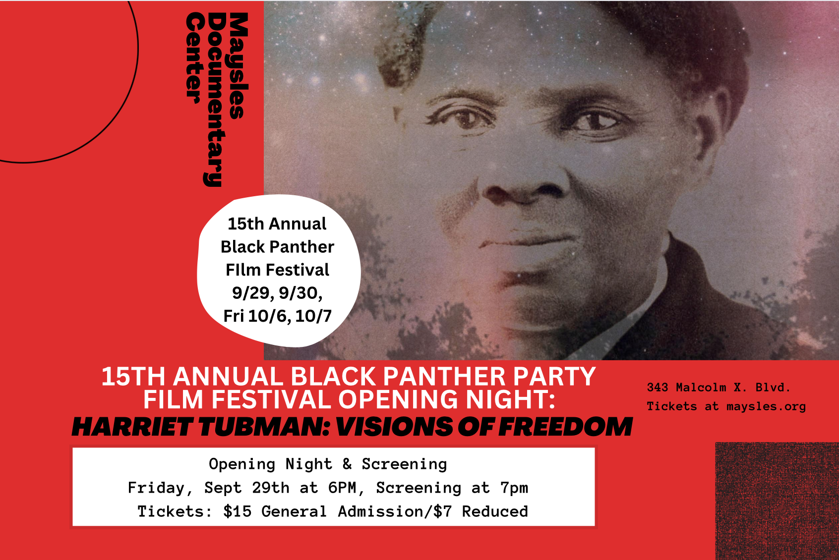 15th Annual Black Panther Party Film Festival Opening Night Harriet