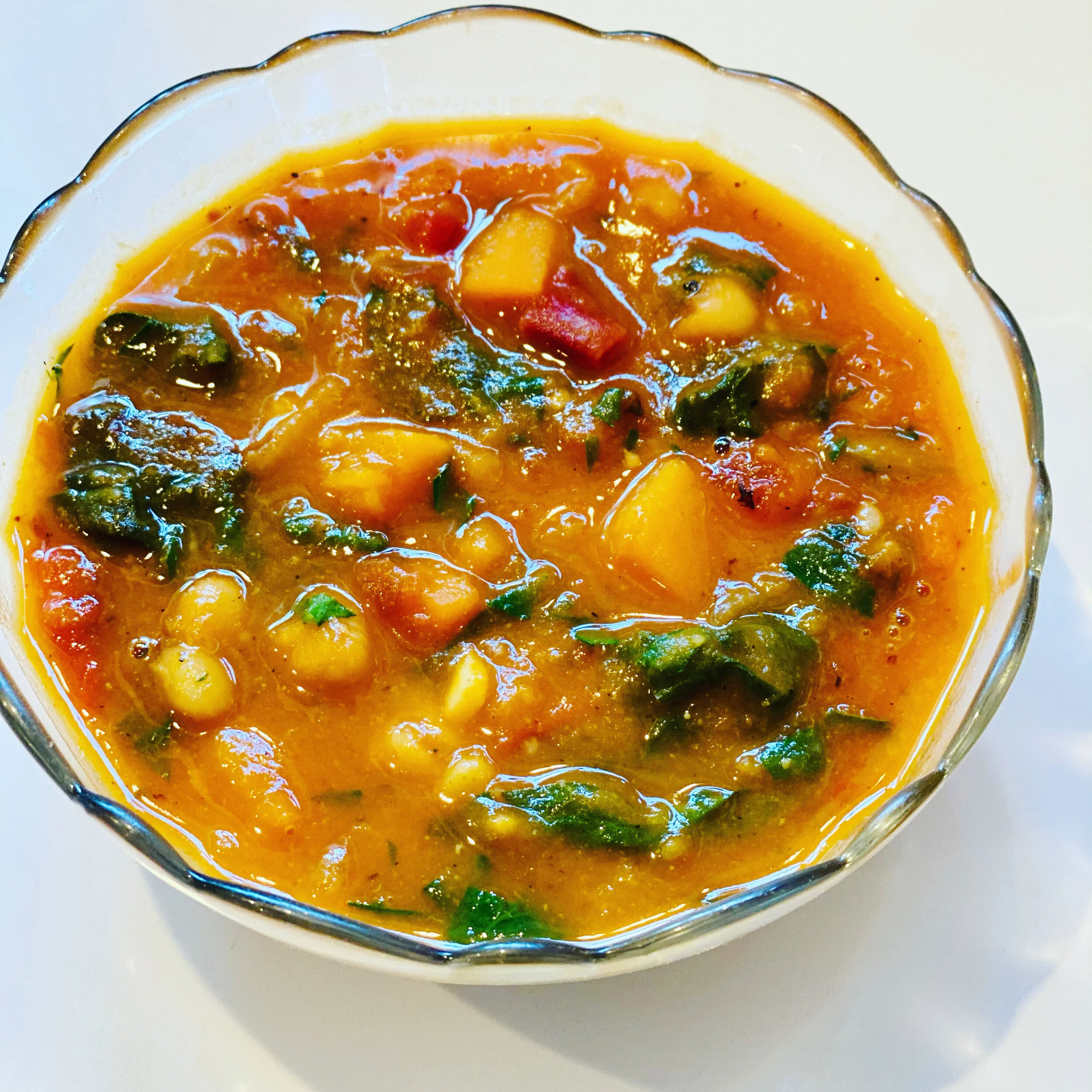 Butternut Squash + Rainbow Chard + Bean Soup