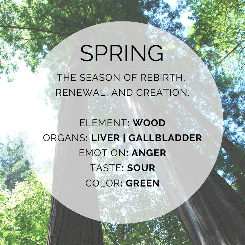 🌸 Springtime Tips to Boost Your Wood Energy 🌸

 🥦 Eat lighter meals packed with seasonal greens like kale, spinach, and chard to invigorate your body and get your Qi flowing.
 🍵 Stay hydrated with herbal teas and water, and cut back on caffeine a