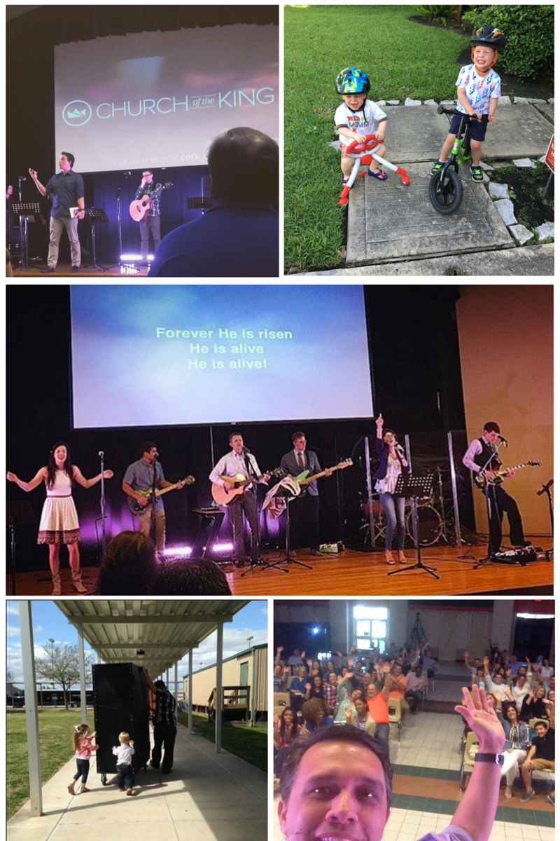 Boys and their bikes, shots of the worship team, little hands helping tear down after the service, and Pastor J's congregational selfie.... It's always a good time! Watch this space for more photos of our work with Church of the King coming soon....