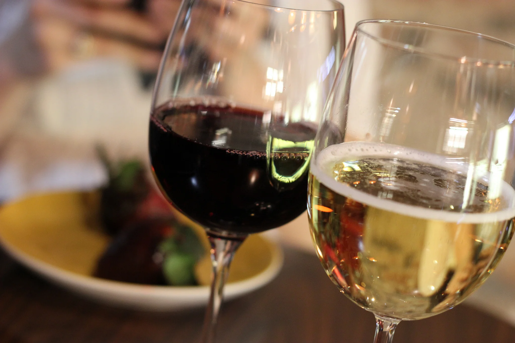 Unaware server asks, "How do you know it's not Pinot Noir?"