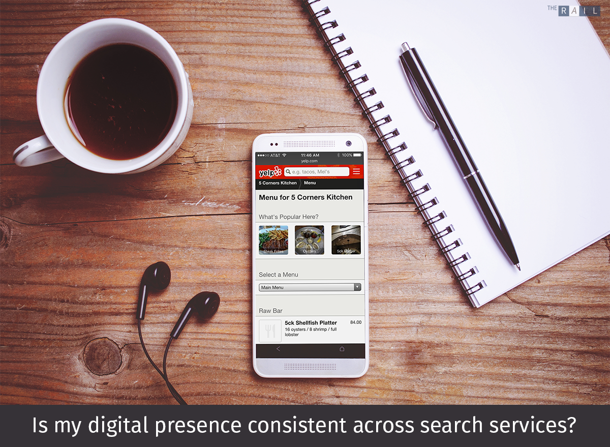 Is my restaurant's digital presence consistent across all the major local search services?