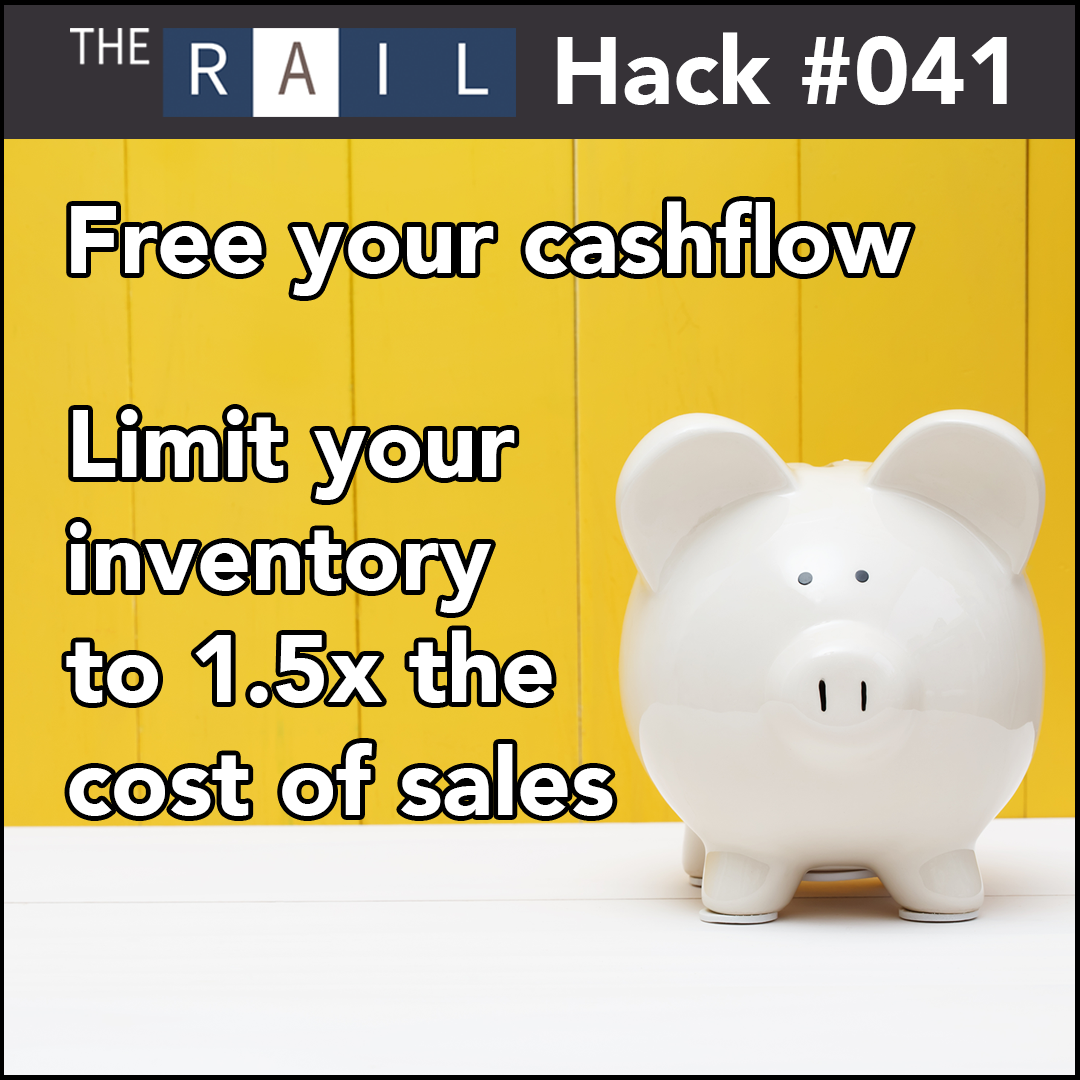 Restaurant financial tip: Limit your inventory to 1.5x your cost of sales