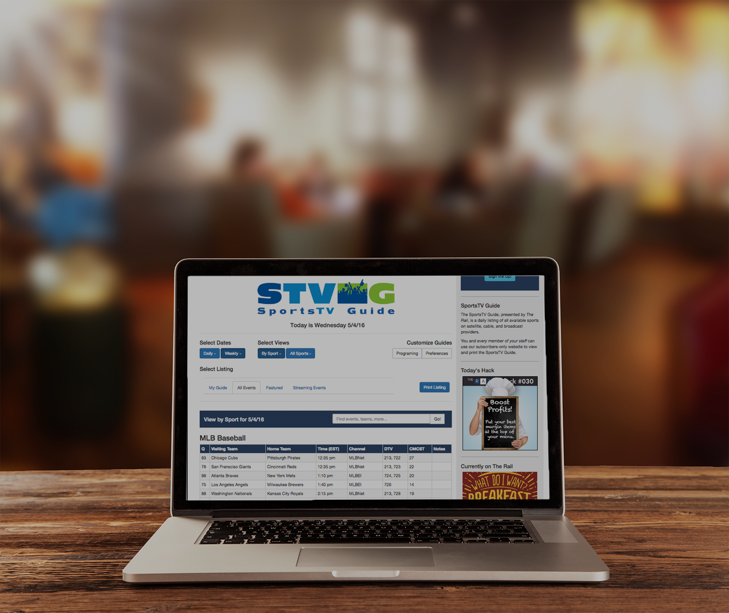 Beta-test the upcoming SportsTV Guide 2.0 release!