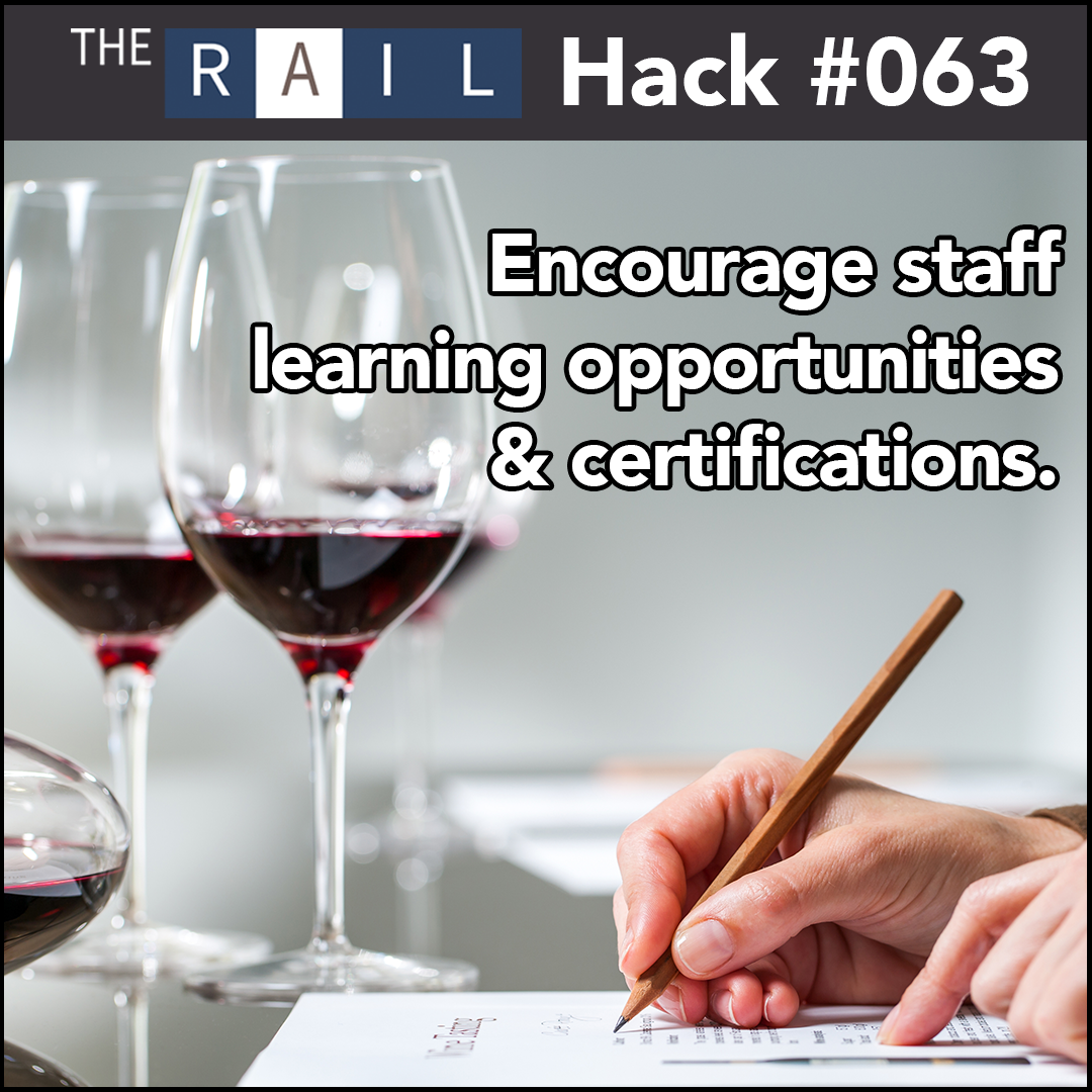 Restaurant tip: Help and encourage your restaurant's staff to get industry training and certifications